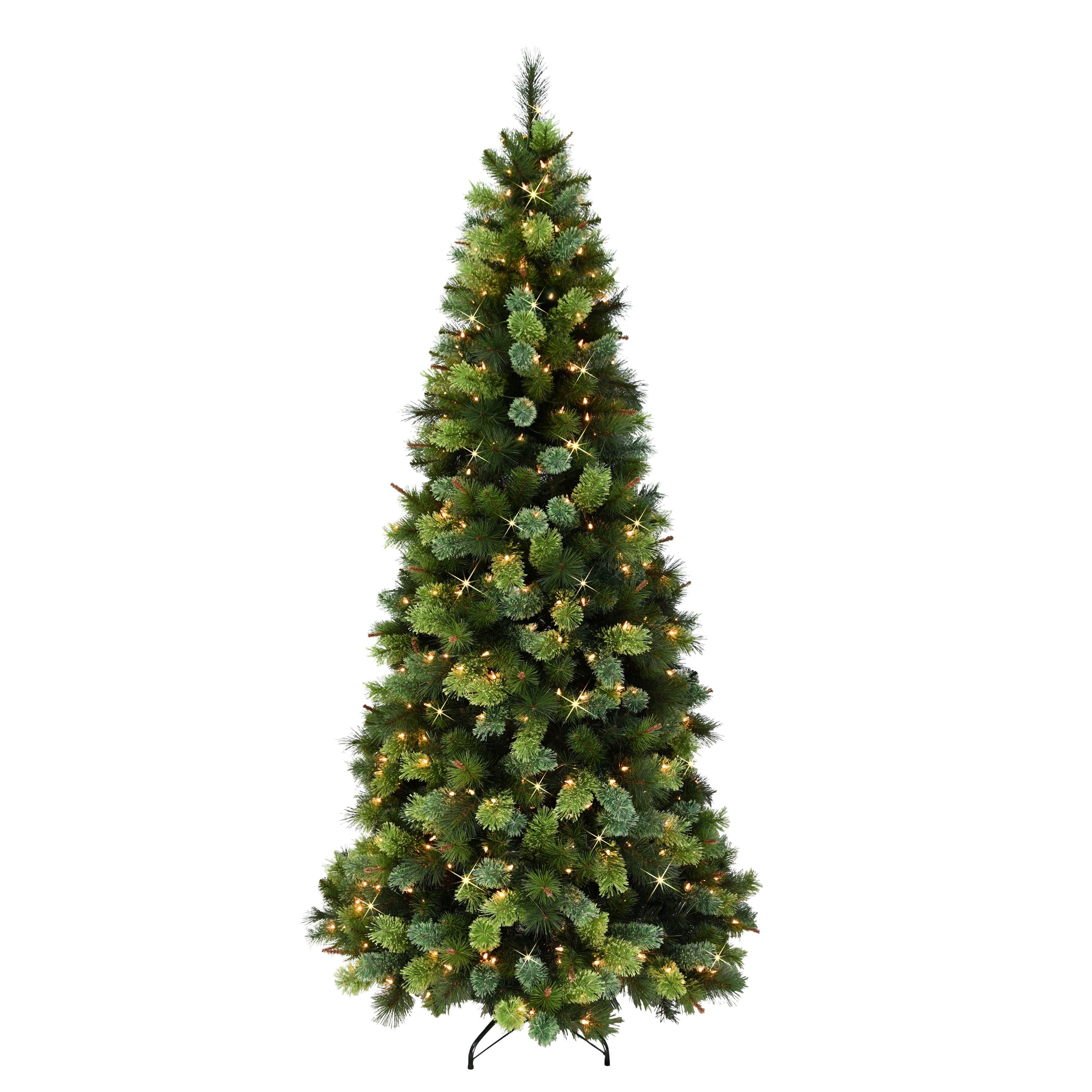 6.5ft. Pre-Lit Slim Portland Artificial Fir Tree, Clear Lights