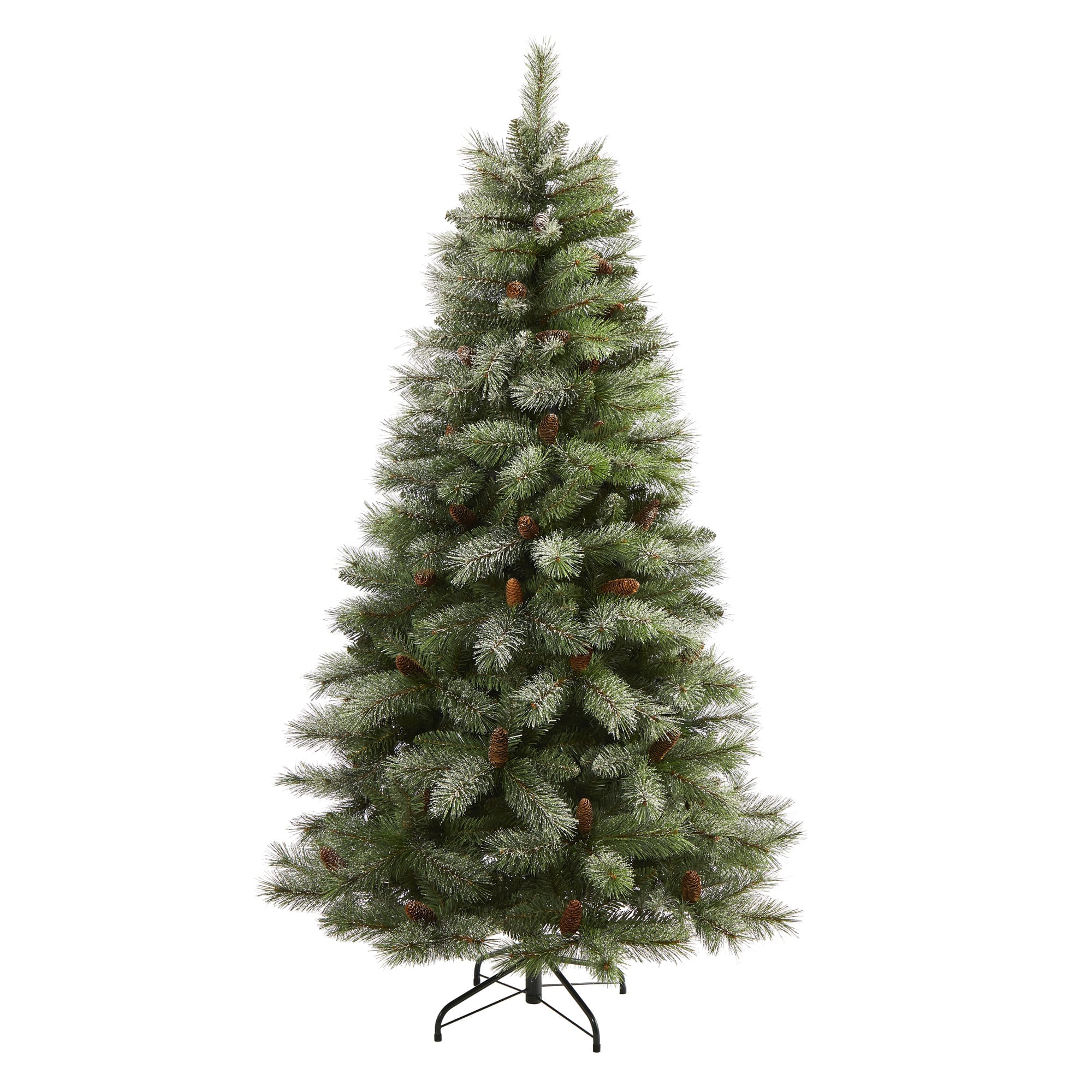 6ft. Unlit Snowed French Alps Mountain Pine Artificial Christmas Tree