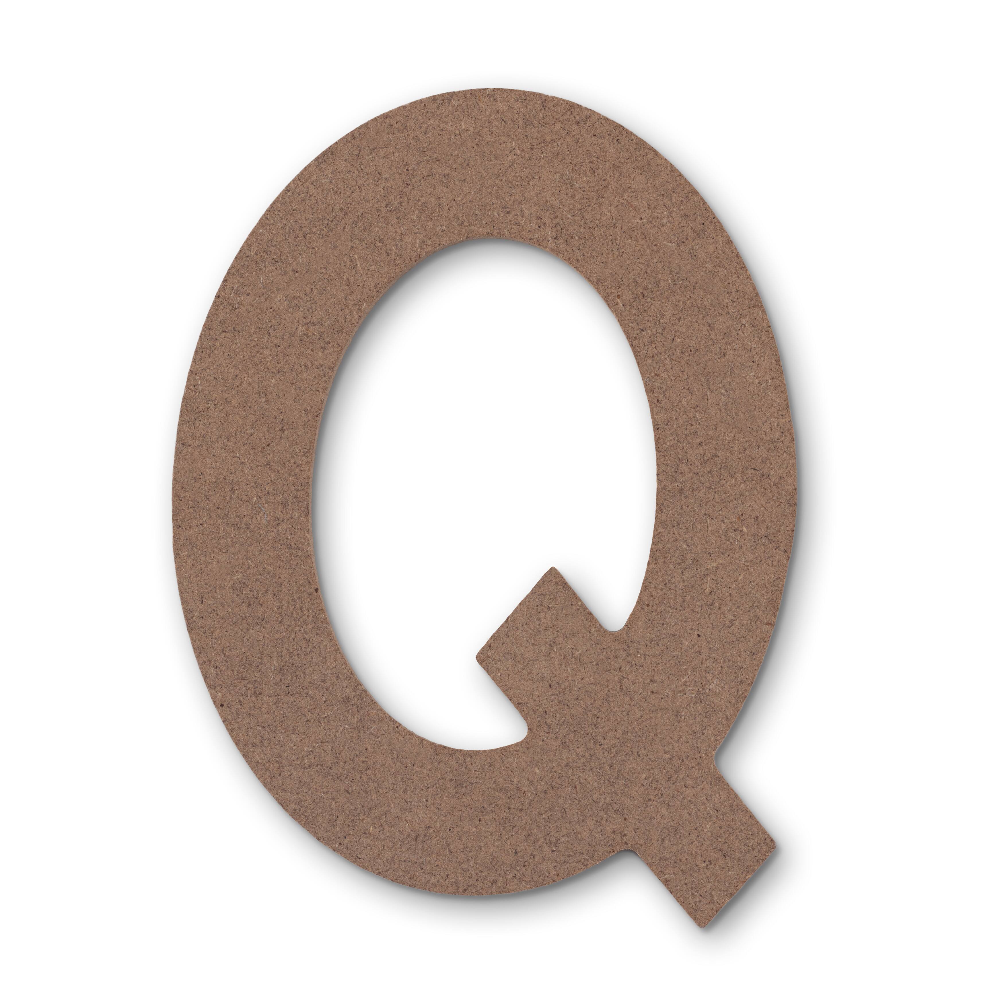 5 Unfinished Wood Letter by Make Market | Alphabet Q | 5 in