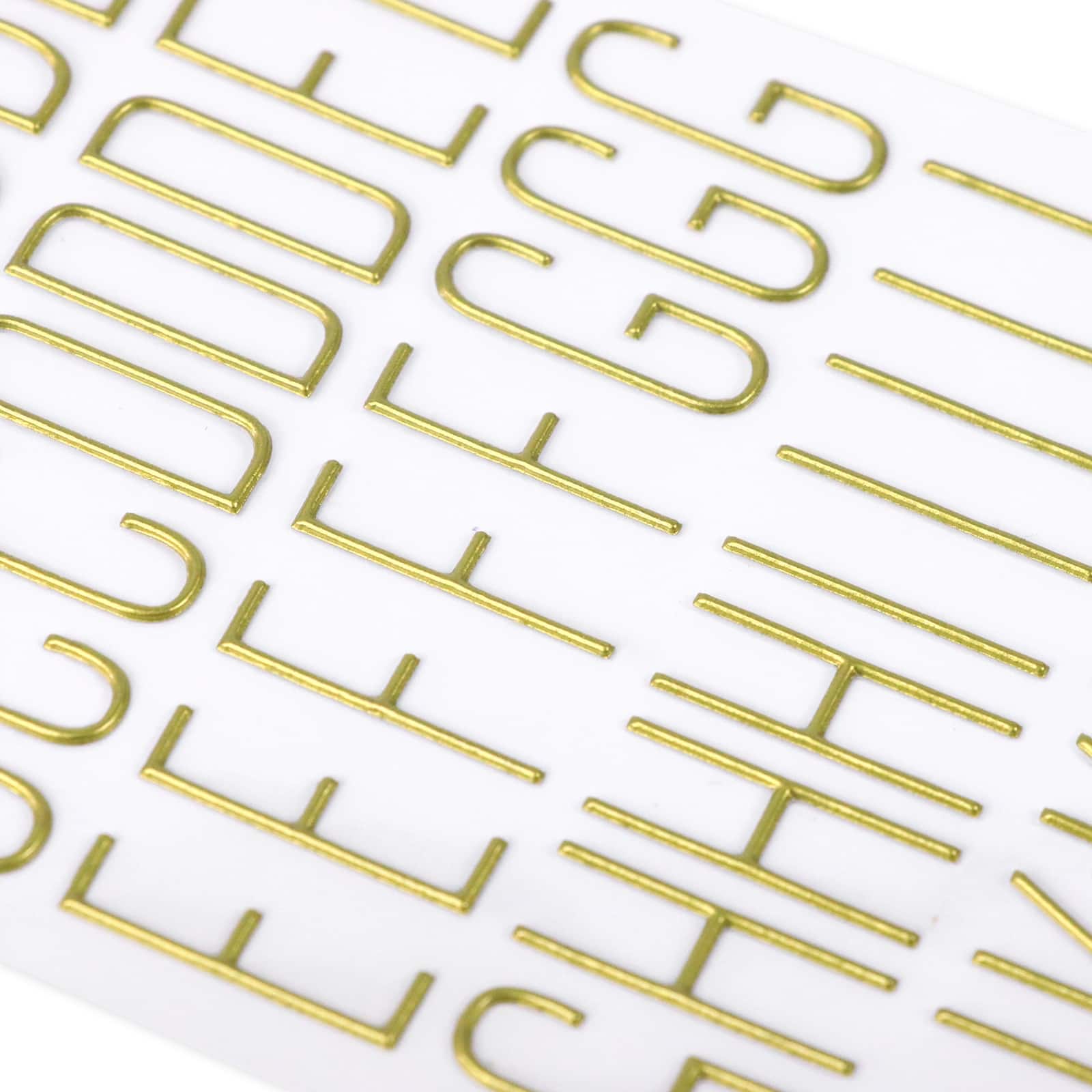 12 Pack: Gold Puffy Modern Alphabet Stickers by Recollections