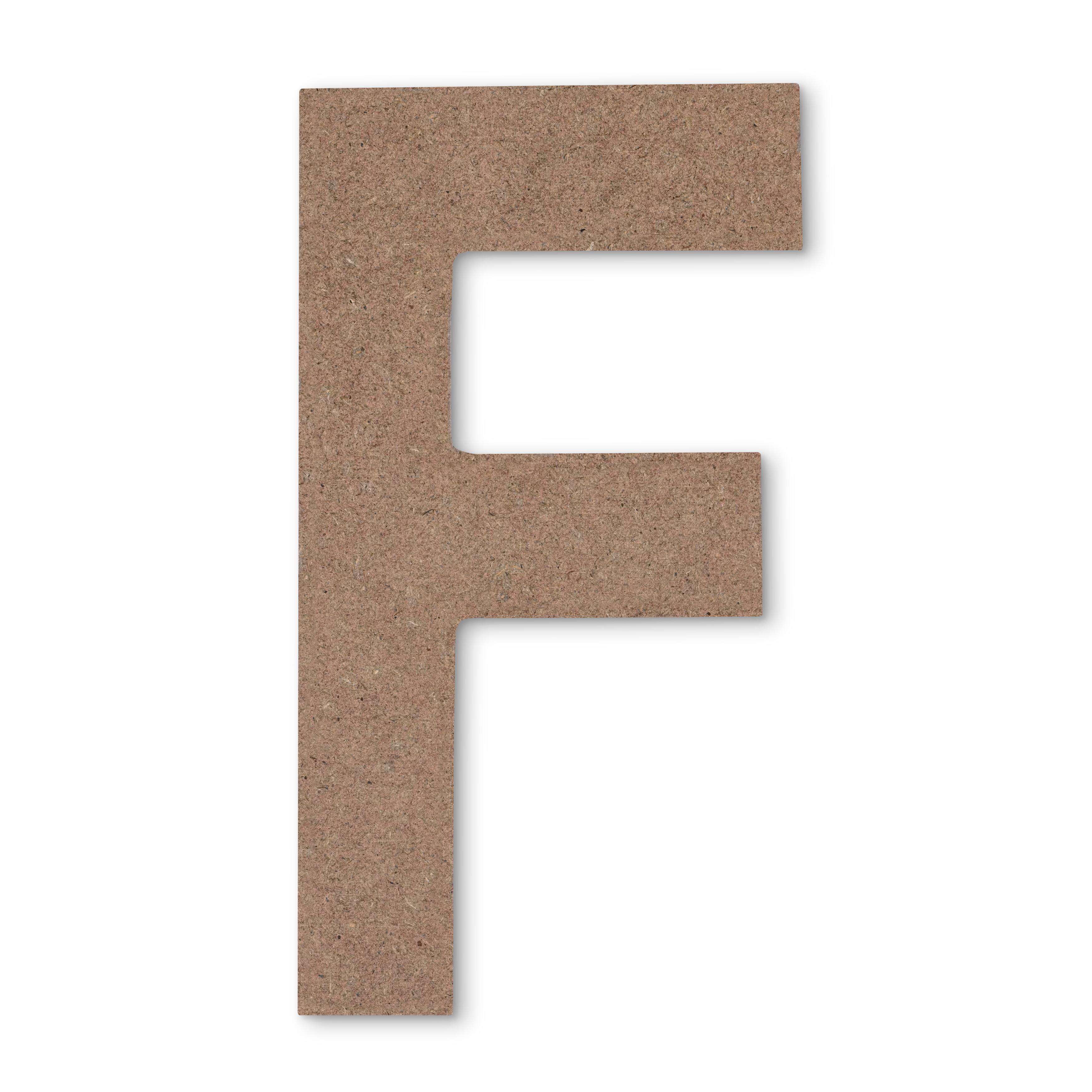 5 Unfinished Wood Letter by Make Market | Alphabet F | 5 in