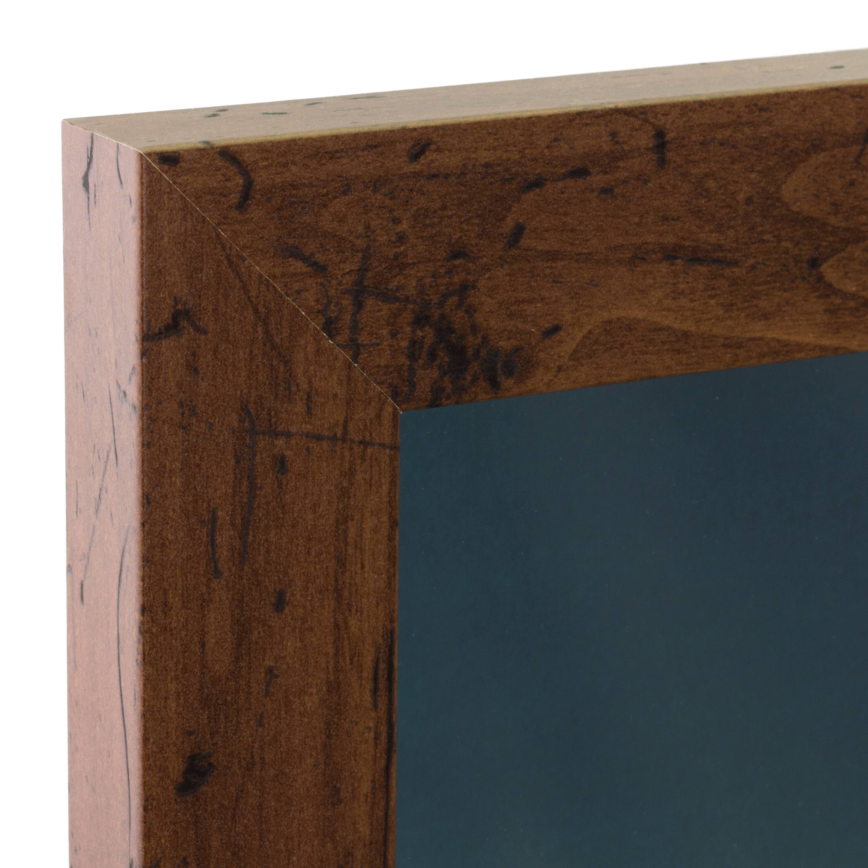 Craig Frames Bauhaus 125 Dark Walnut Picture Frame with Mat