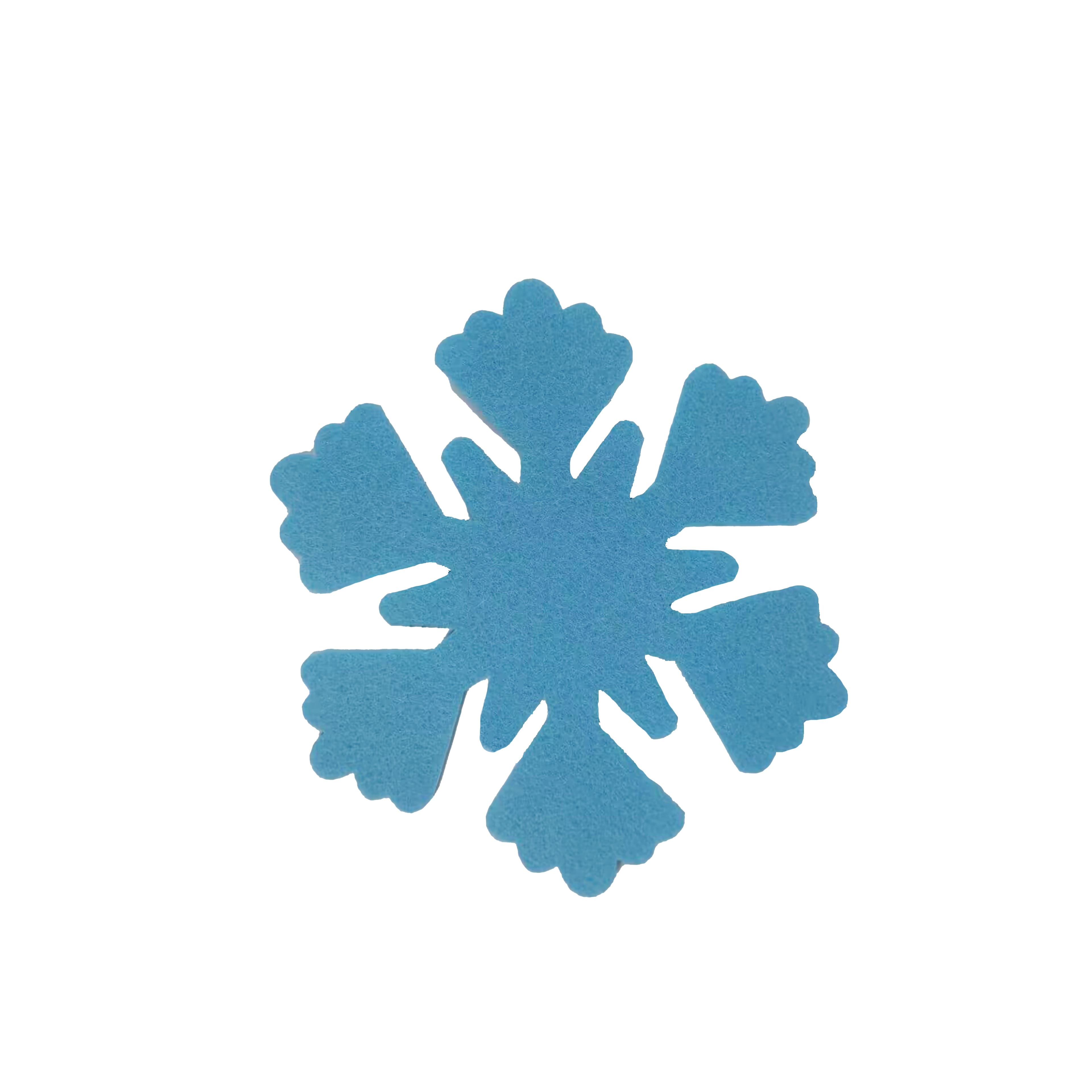 5.25&#x22; Light Blue Felt Snowflake Shapes, 18ct. by Creatology&#x2122;