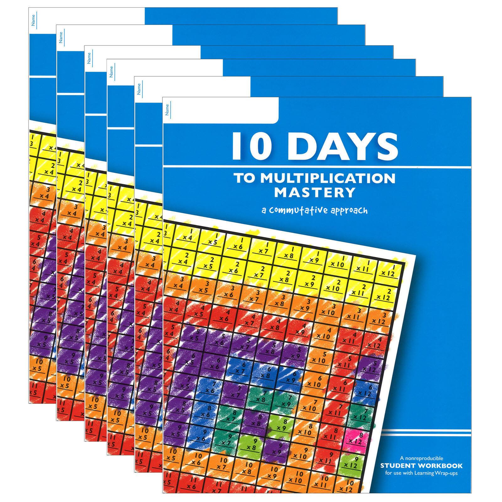 Shop The Learning Wrap Ups 10 Days To Multiplication Workbooks 6ct At Michaels Com