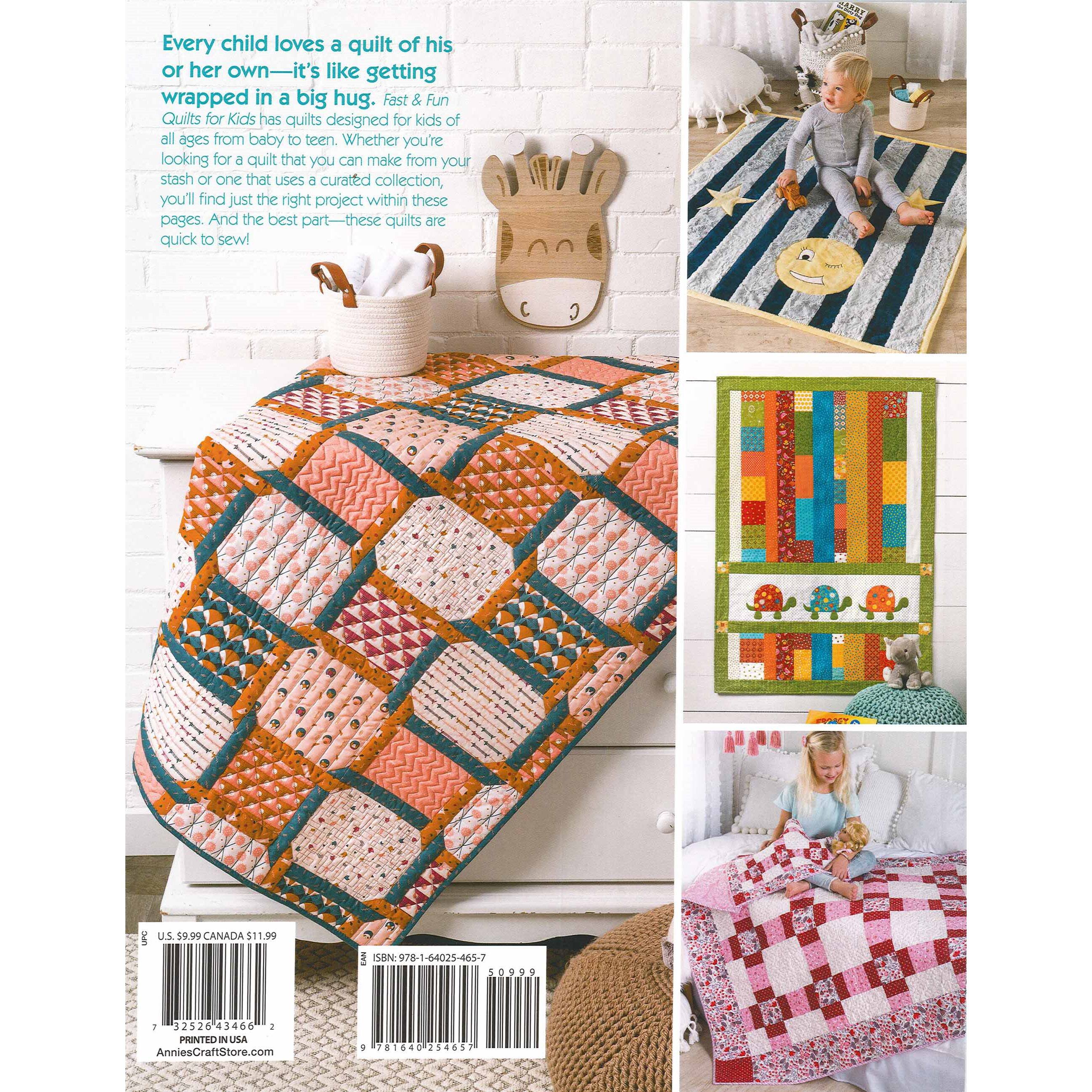 Annie's Fast & Fun Quilts For Kids Book