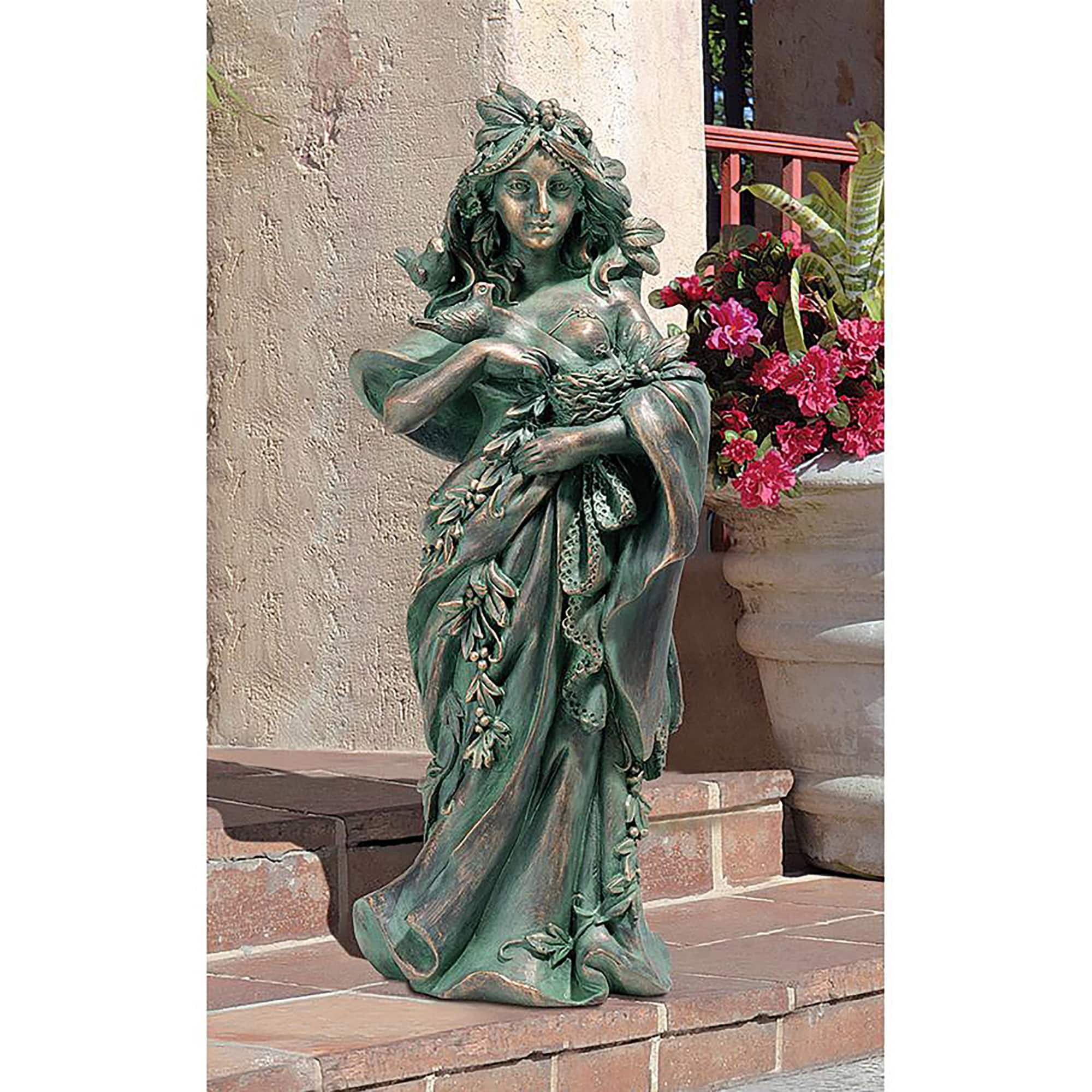 Design Toscano 16&#x22; Mother Nature Maiden of the Forest Statue