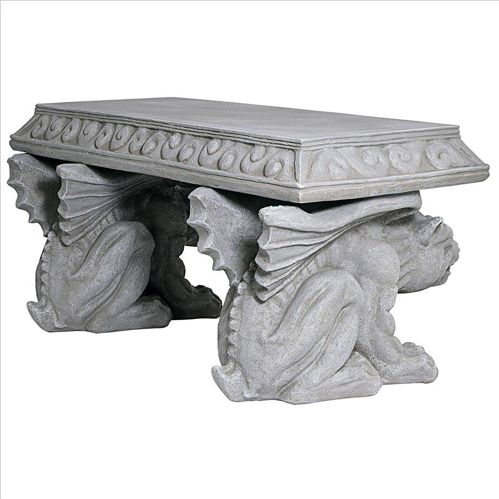 Design Toscano Blair Castle Sculptural Gargoyle Bench