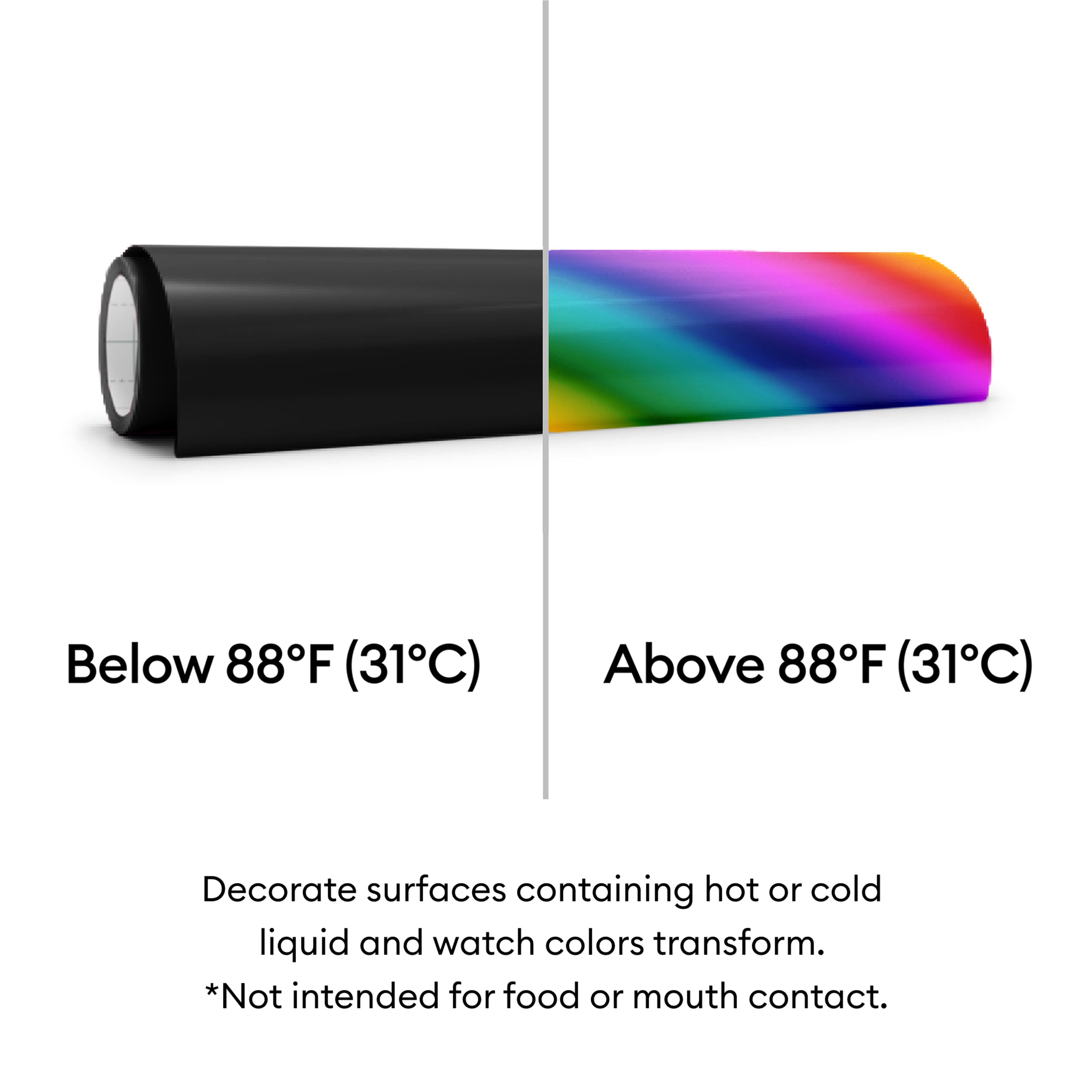 Cricut&#xAE; Permanent Heat-Activated Color-Changing Vinyl