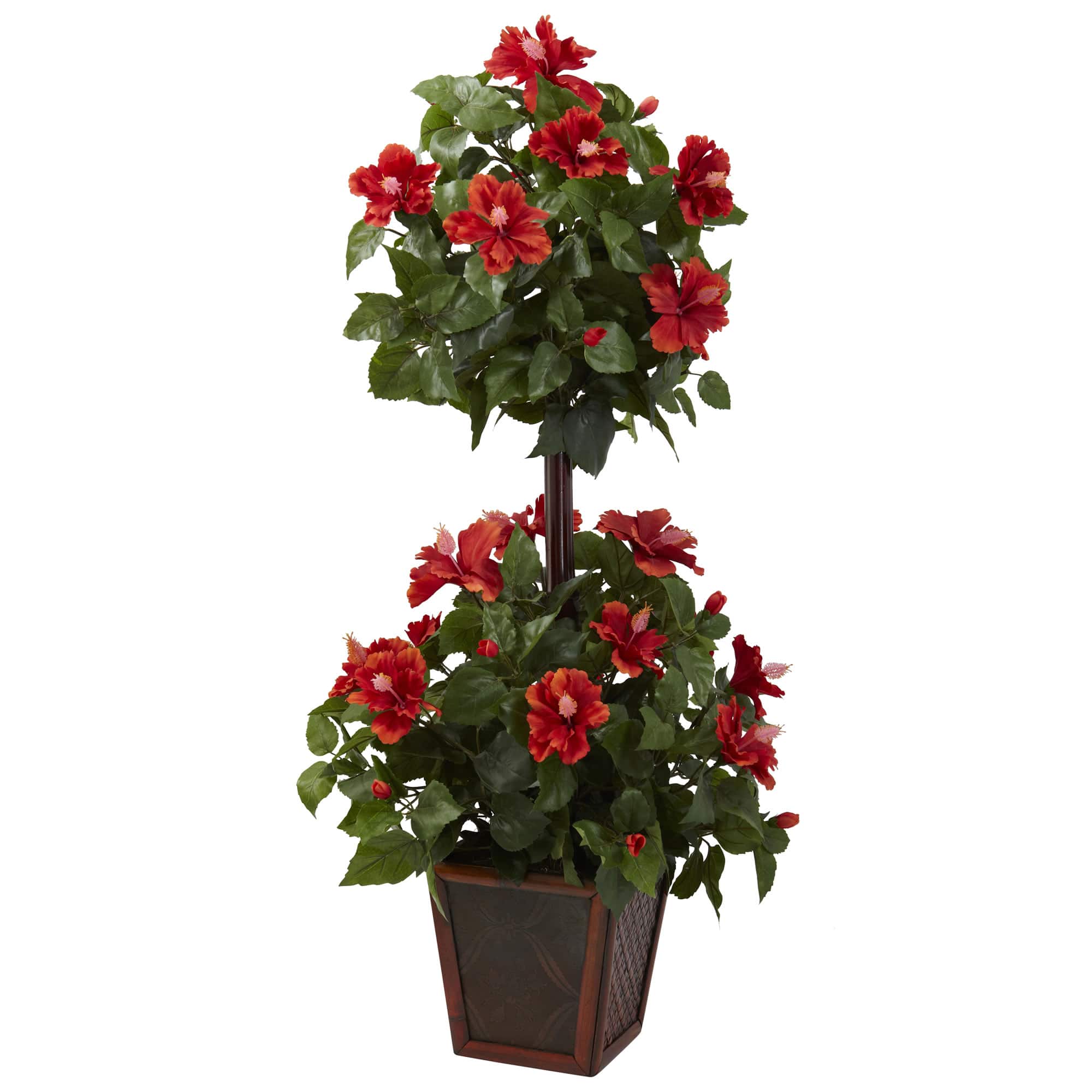 3ft. Hibiscus Topiary Plant in Decorative Planter