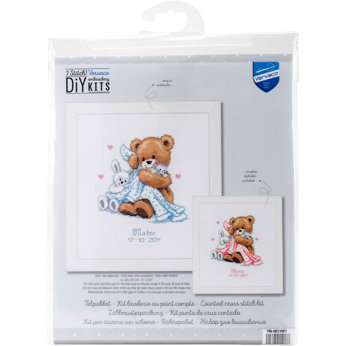 Vervaco Bear With Blanket Counted Cross Stitch Kit Michaels