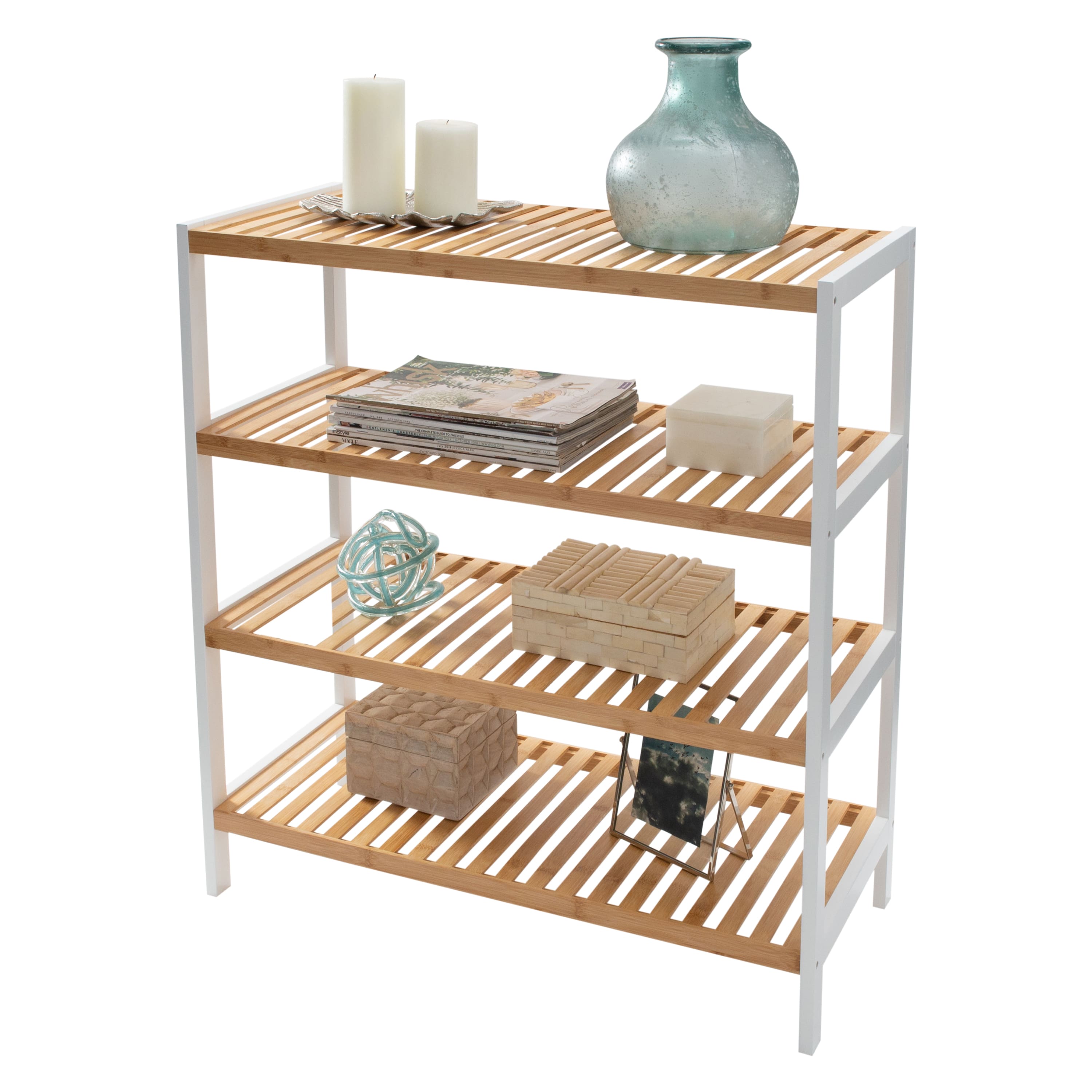 Organize It All Sonora Bamboo 4-Tier Shelf