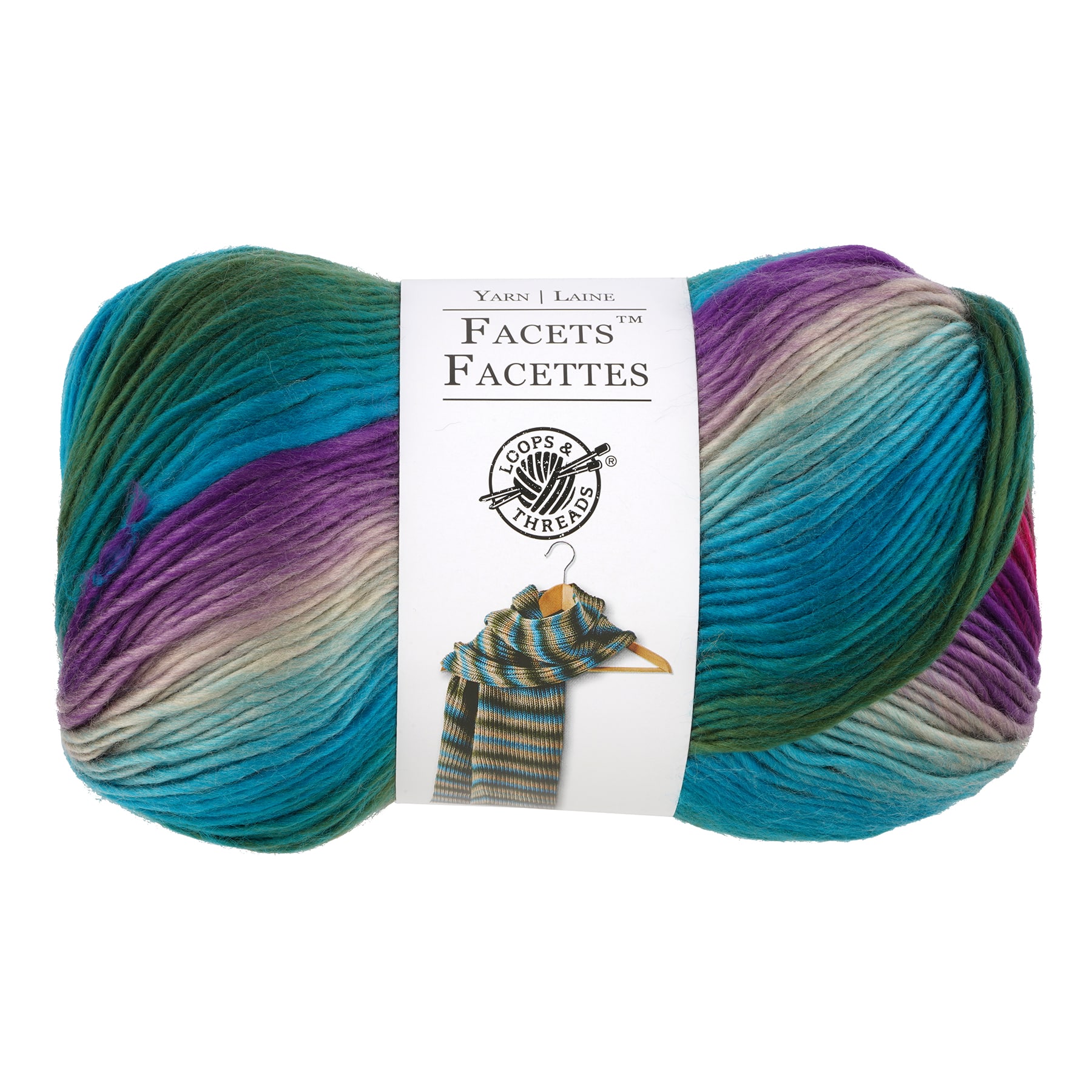 This yarn is so pretty and squishy 🧶 Loops & Threads Facets in