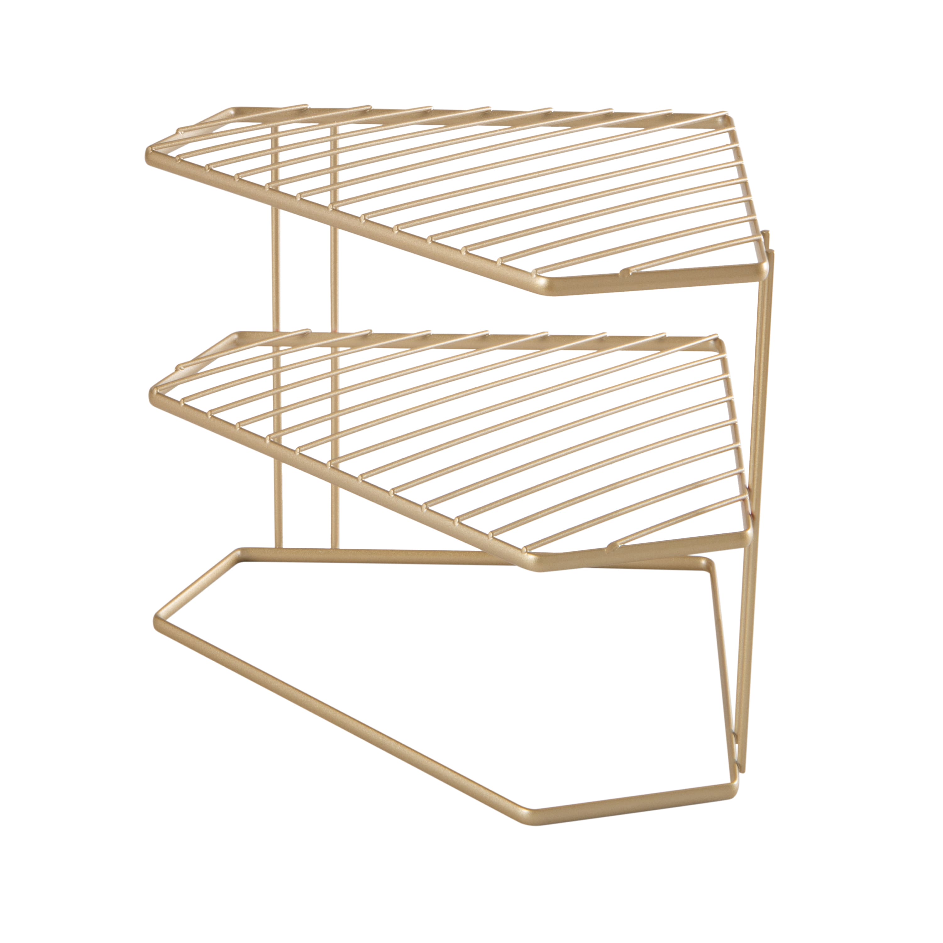 Kitchen Details Geode Dish Rack in Satin Gold 