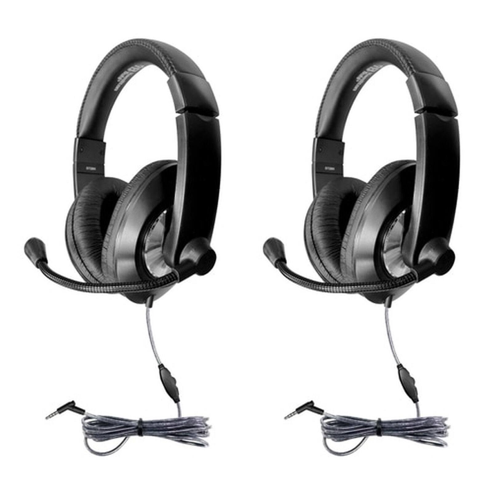 HamiltonBuhl® Smart-Trek™ Deluxe Stereo Headset with Gooseneck Microphone, 2ct.