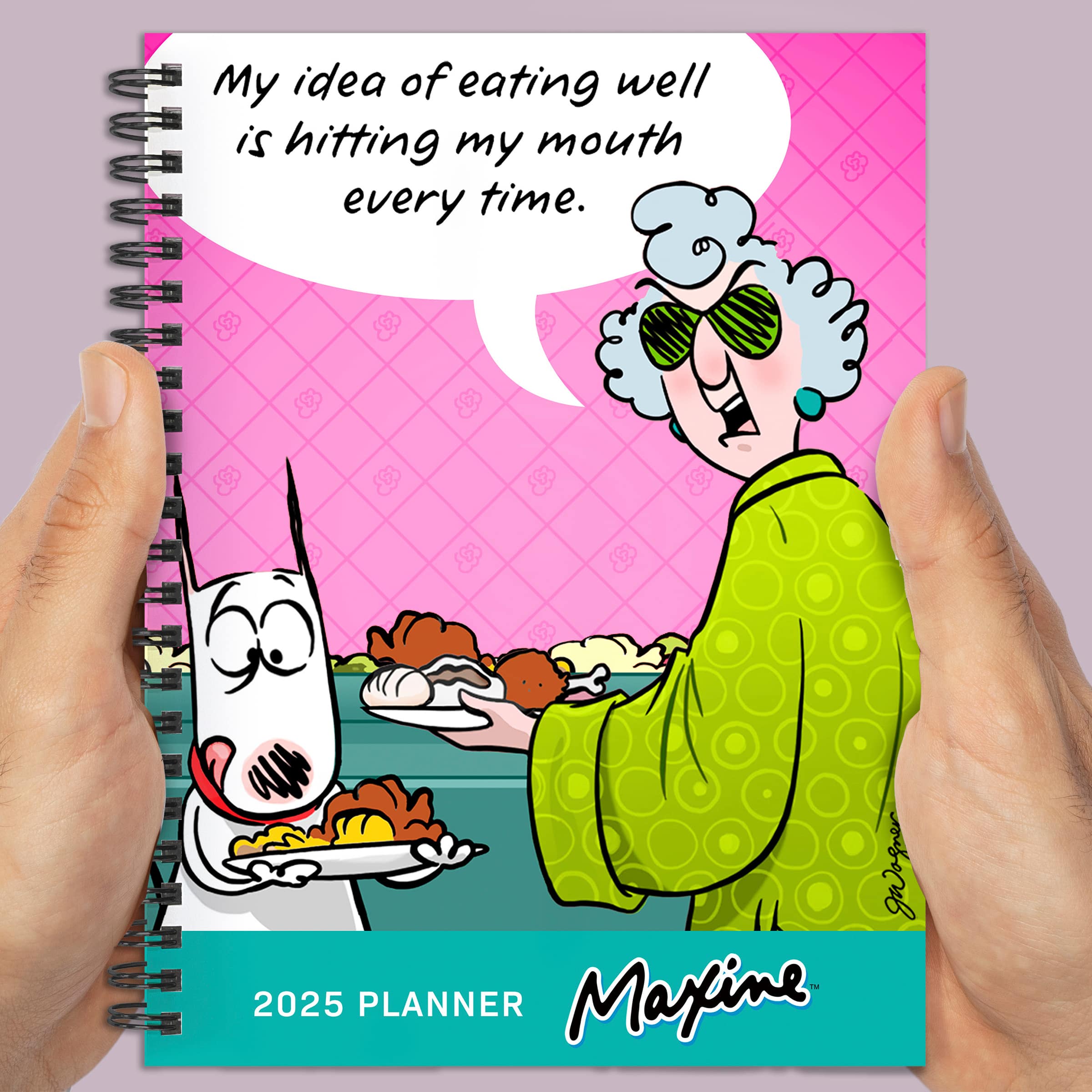 TF Publishing 2025 Medium Maxine Weekly Monthly Spiral Planner