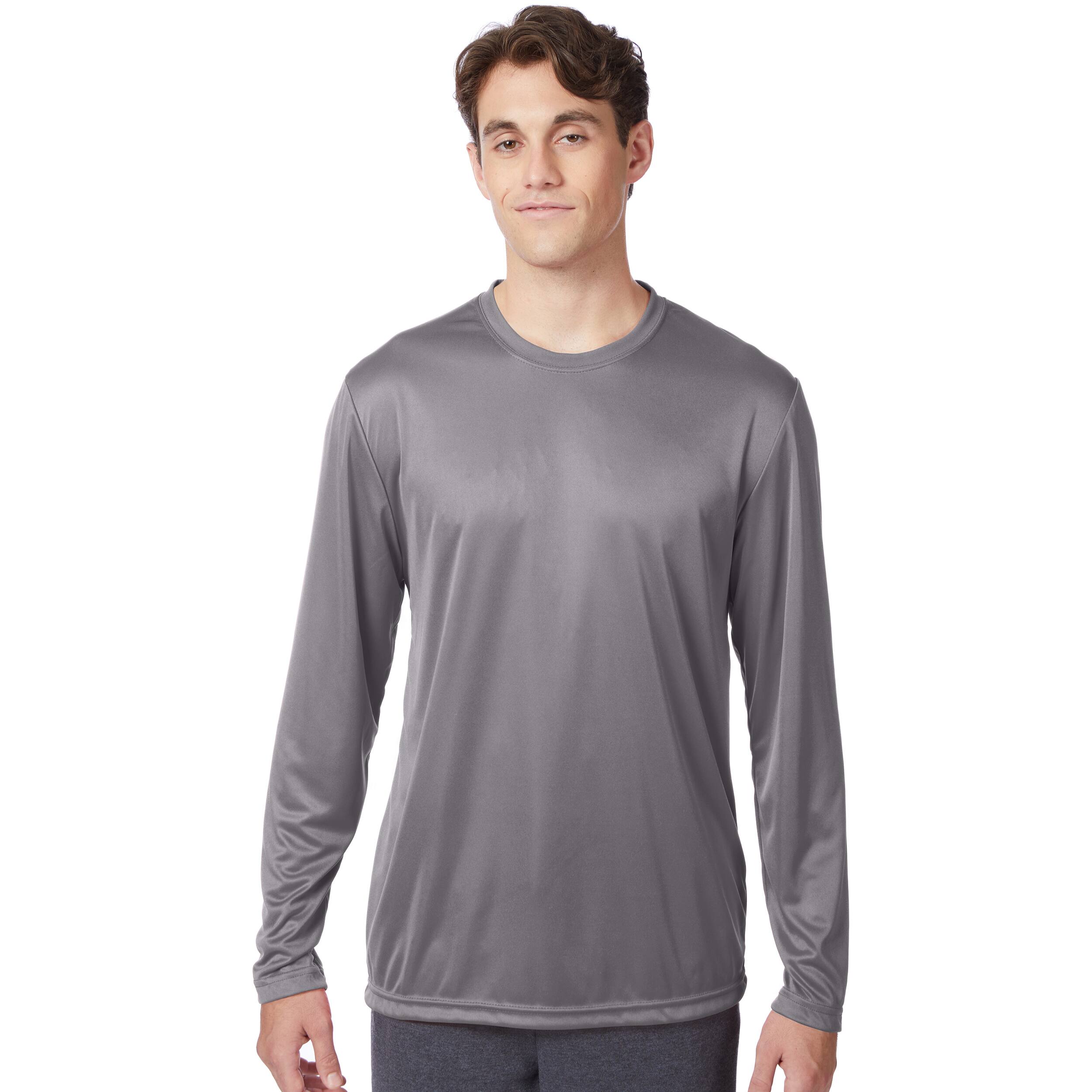 Hanes Sport Cool DRI Long Sleeve Men&#x27;s Performance T-Shirt