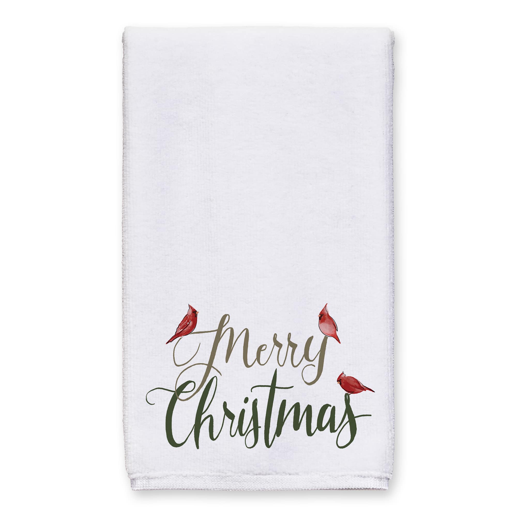 Merry Christmas Cardinals Tea Towel Set