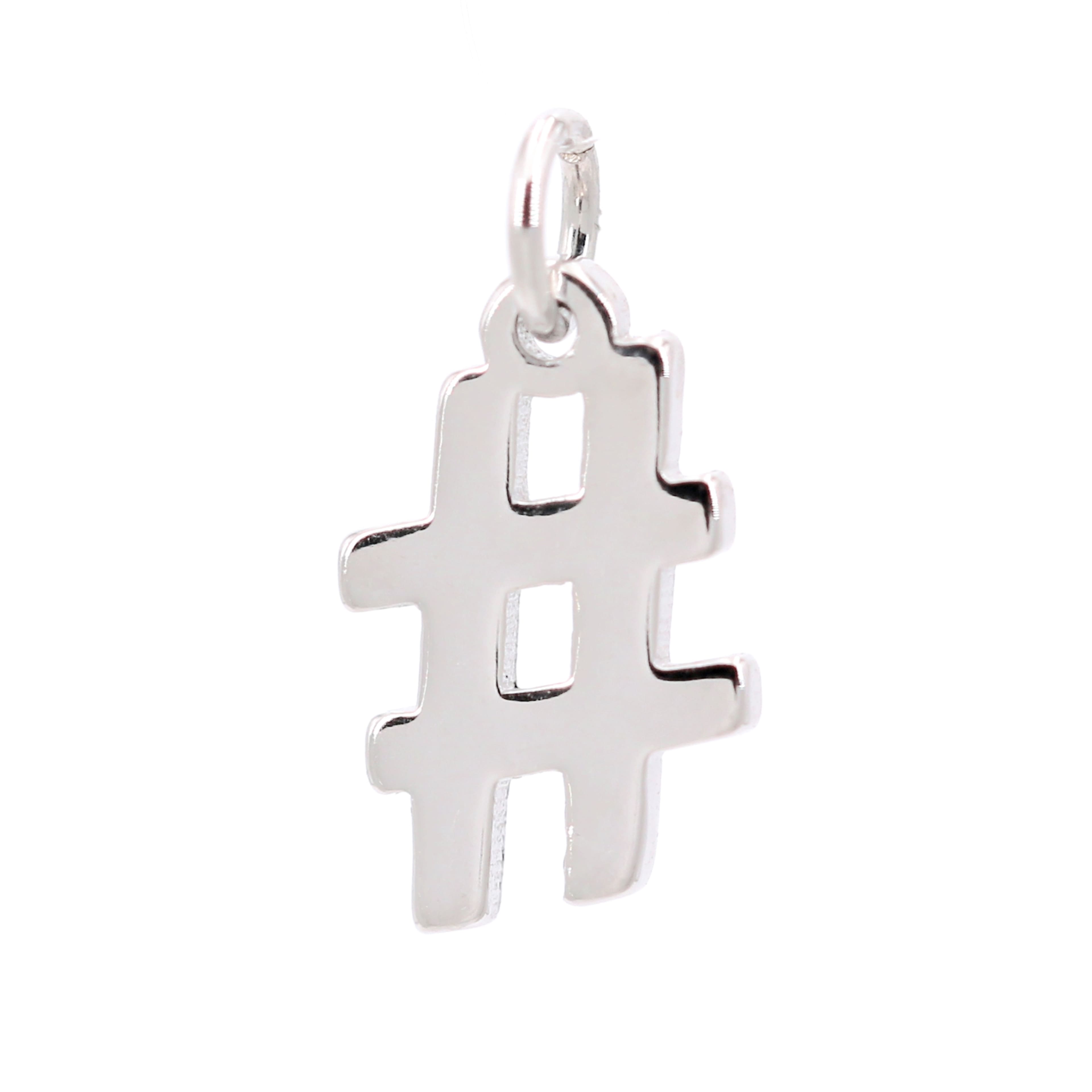12 Pack: Sterling Silver Number Charm by Bead Landing™