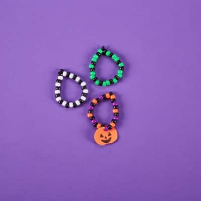 Buy Halloween Pony Bead Bracelet Craft Kit (Pack of 12) at S&S