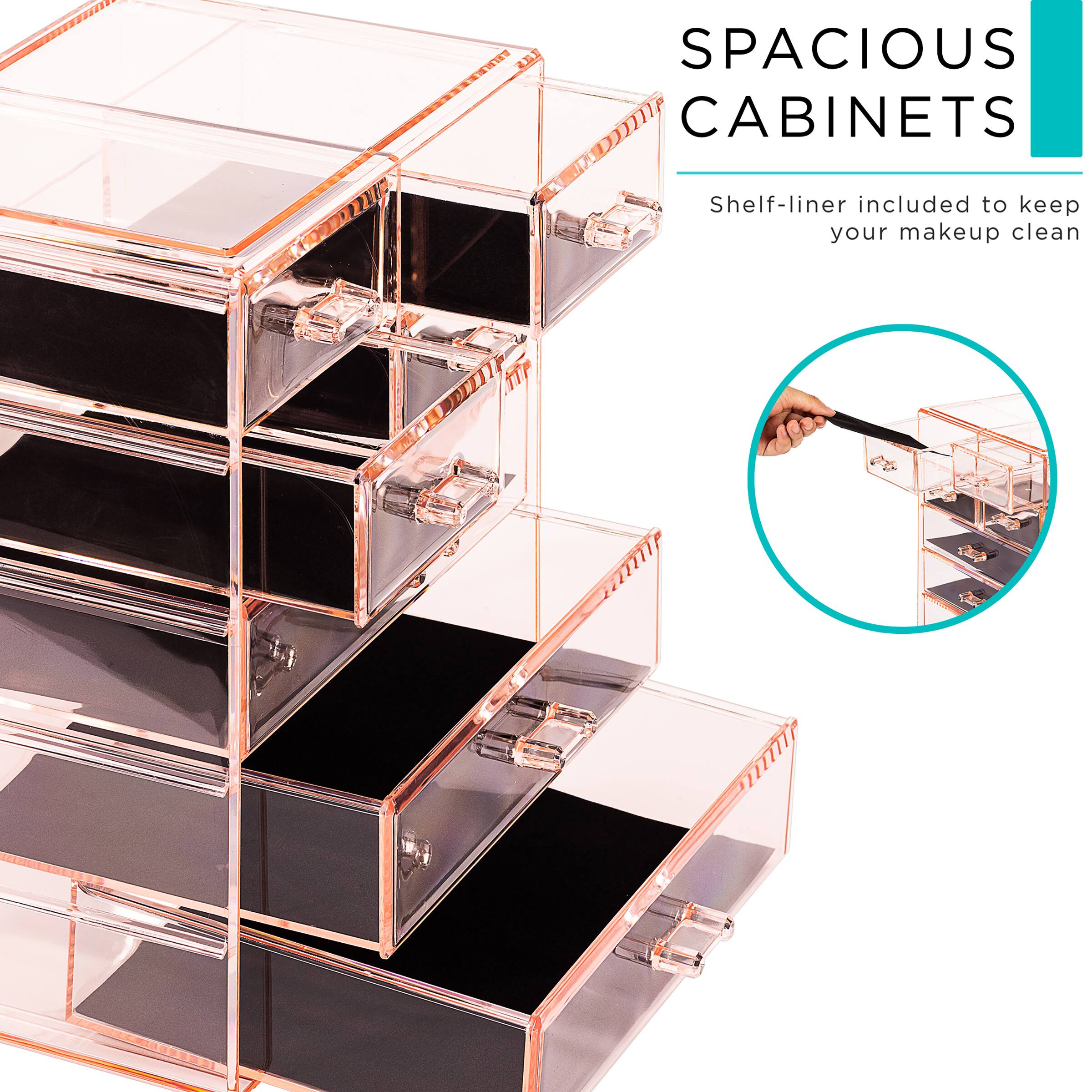 Sorbus Makeup &#x26; Jewelry Storage Case with 3 Large &#x26; 4 Small Drawers