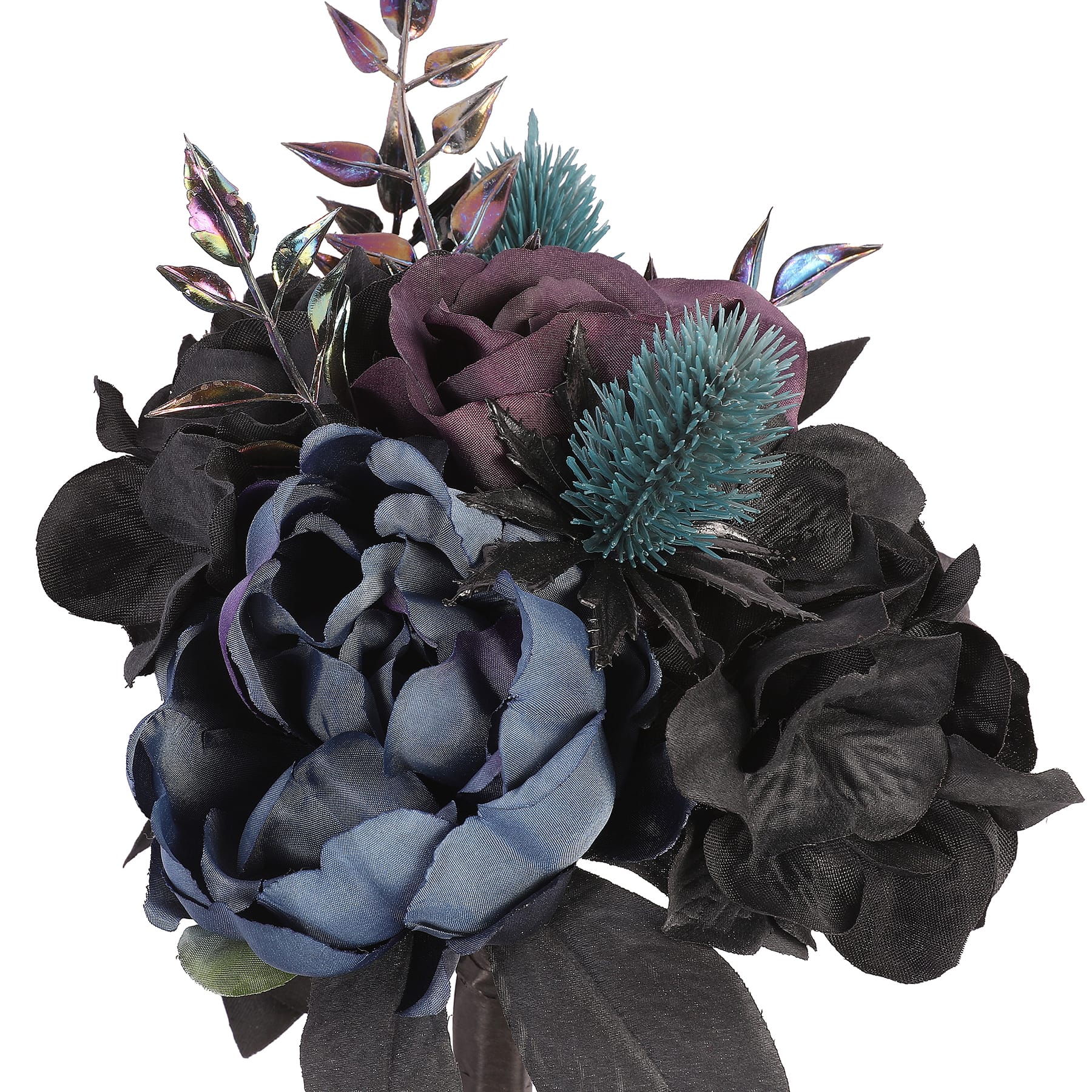 12&#x22; Black, Dark Blue &#x26; Purple Mixed Flower Halloween Bundle by Ashland&#xAE;
