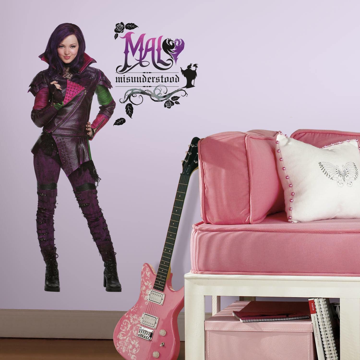 RoomMates Descendants Mal Peel &#x26; Stick Giant Wall Decals