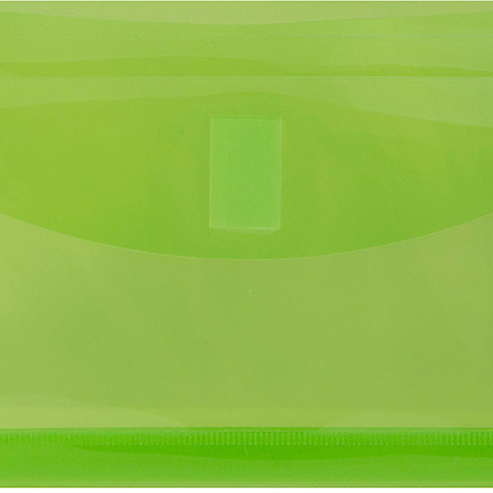 JAM Paper 5.25" x 10" Plastic #10 Hook & Loop Envelopes with 1" Expansion, 24ct.