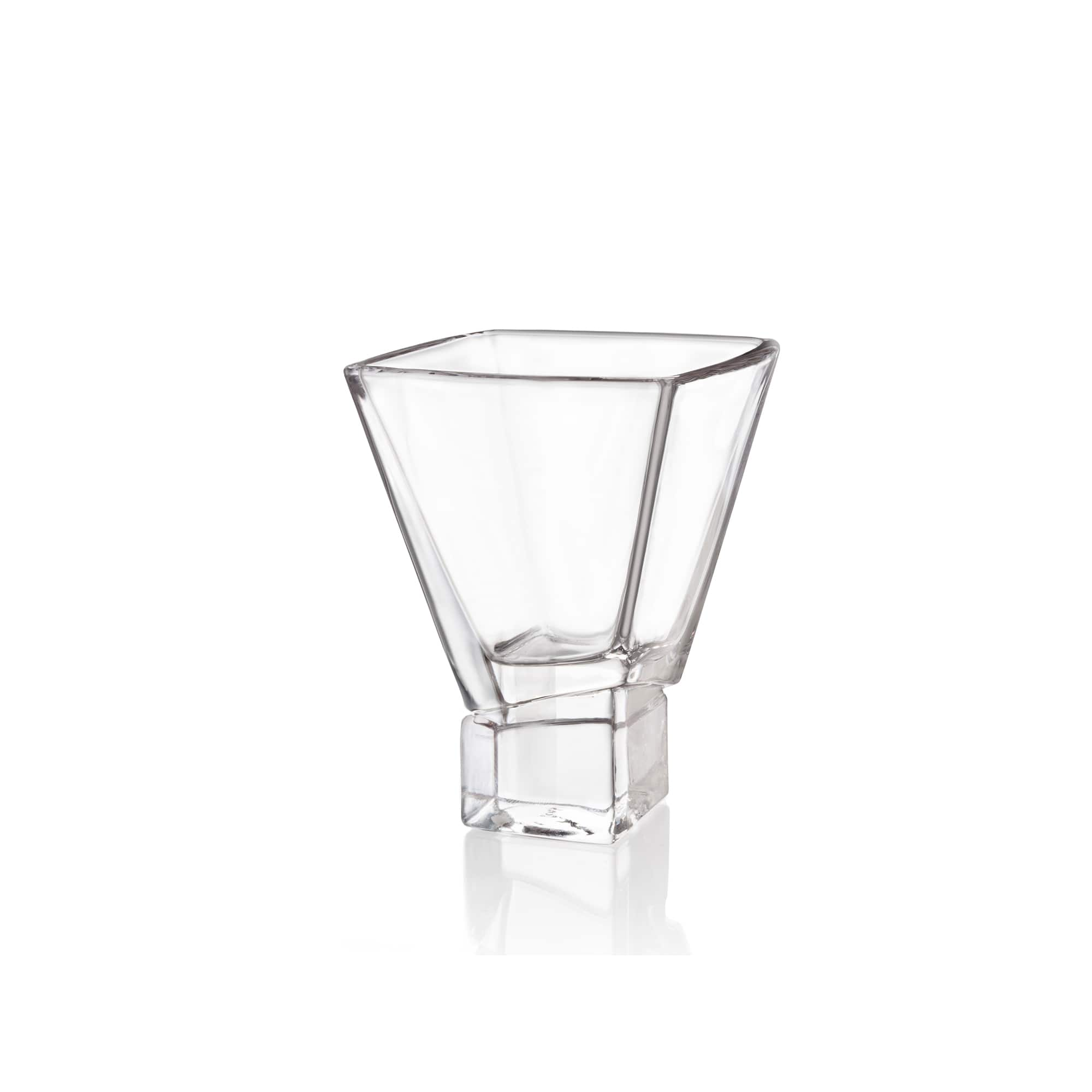 JoyJolt&#xAE; Carre Square Heavy Base Crystal Martini Glasses, 4ct.