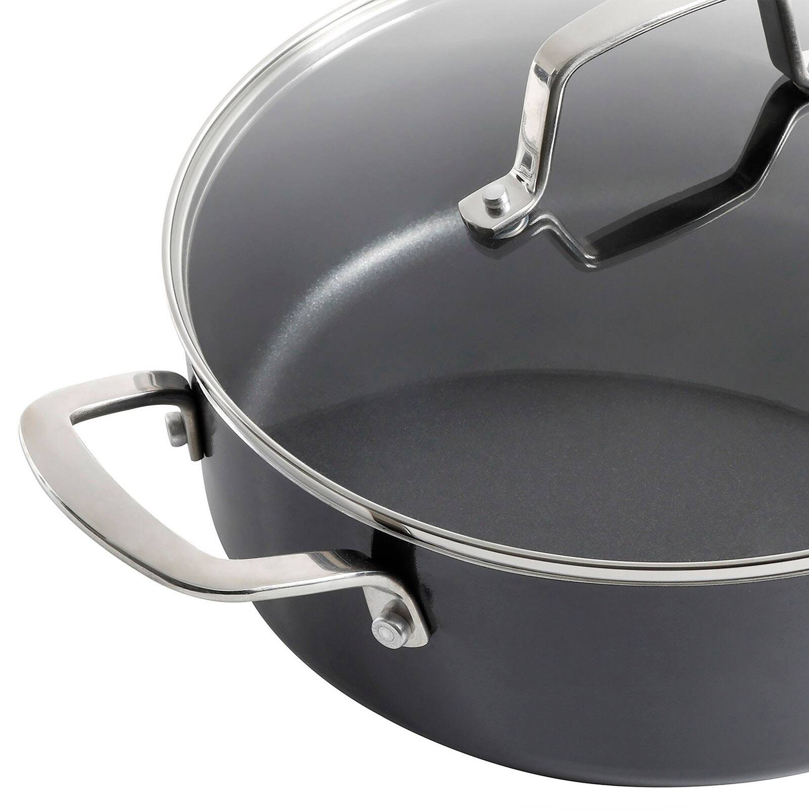 Martha Stewart Non Stick Hard Aluminum Cookware Set Matte Black Set Of 10 -  Office Depot