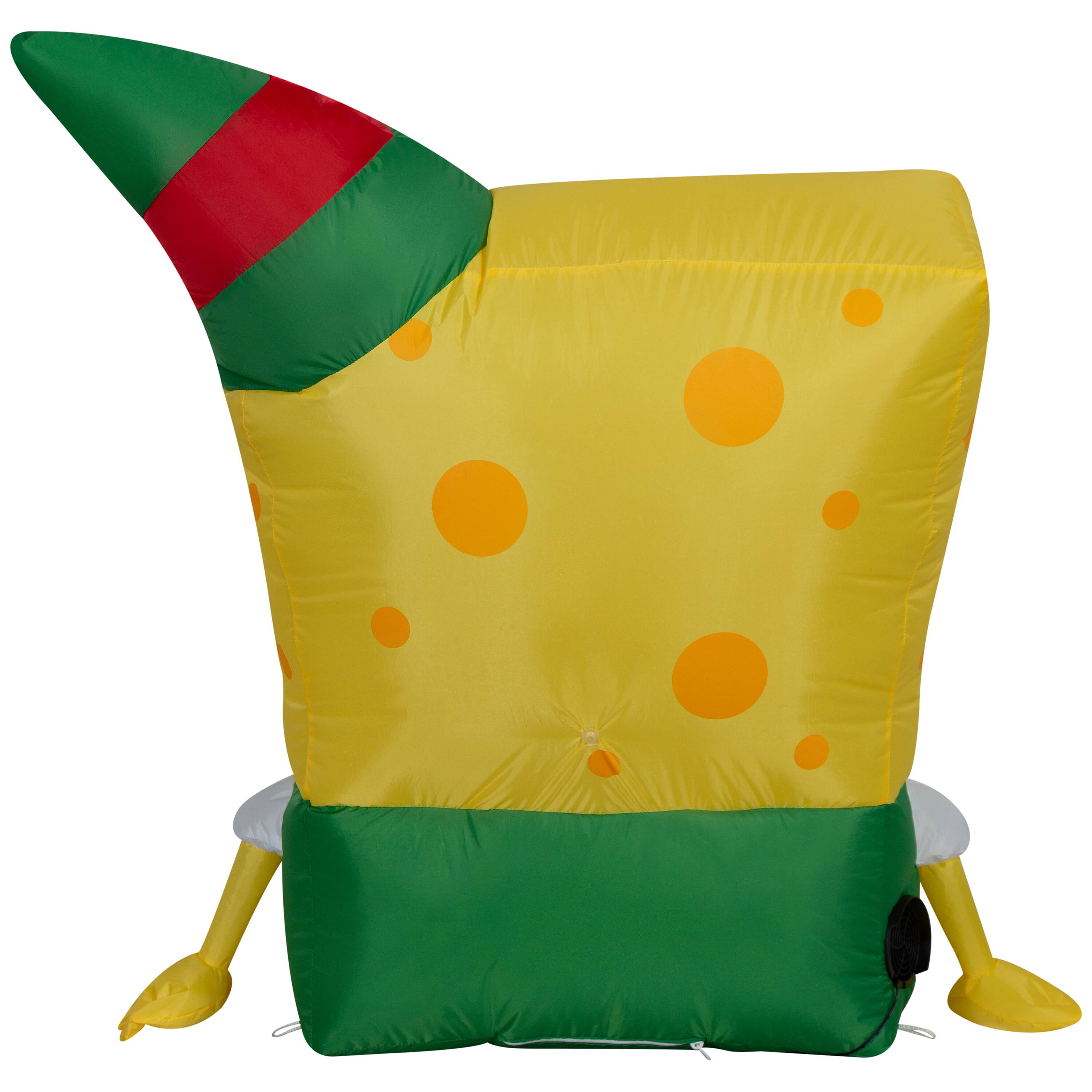 Airblown® 3ft Christmas Inflatable SpongeBob in Elf Outfit