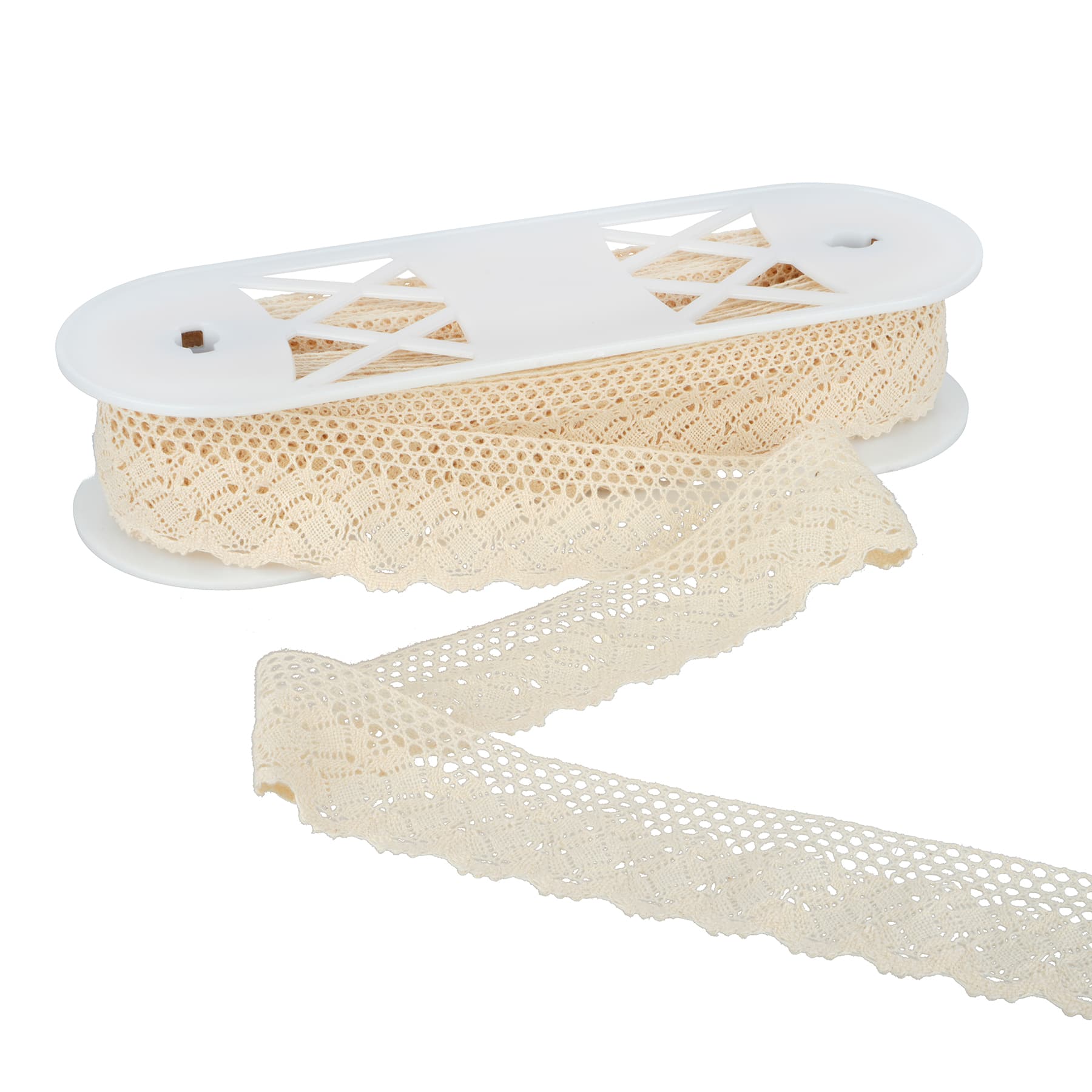 1.75&#x22; Ivory Scalloped Crochet Lace Trim by Celebrate It&#xAE;