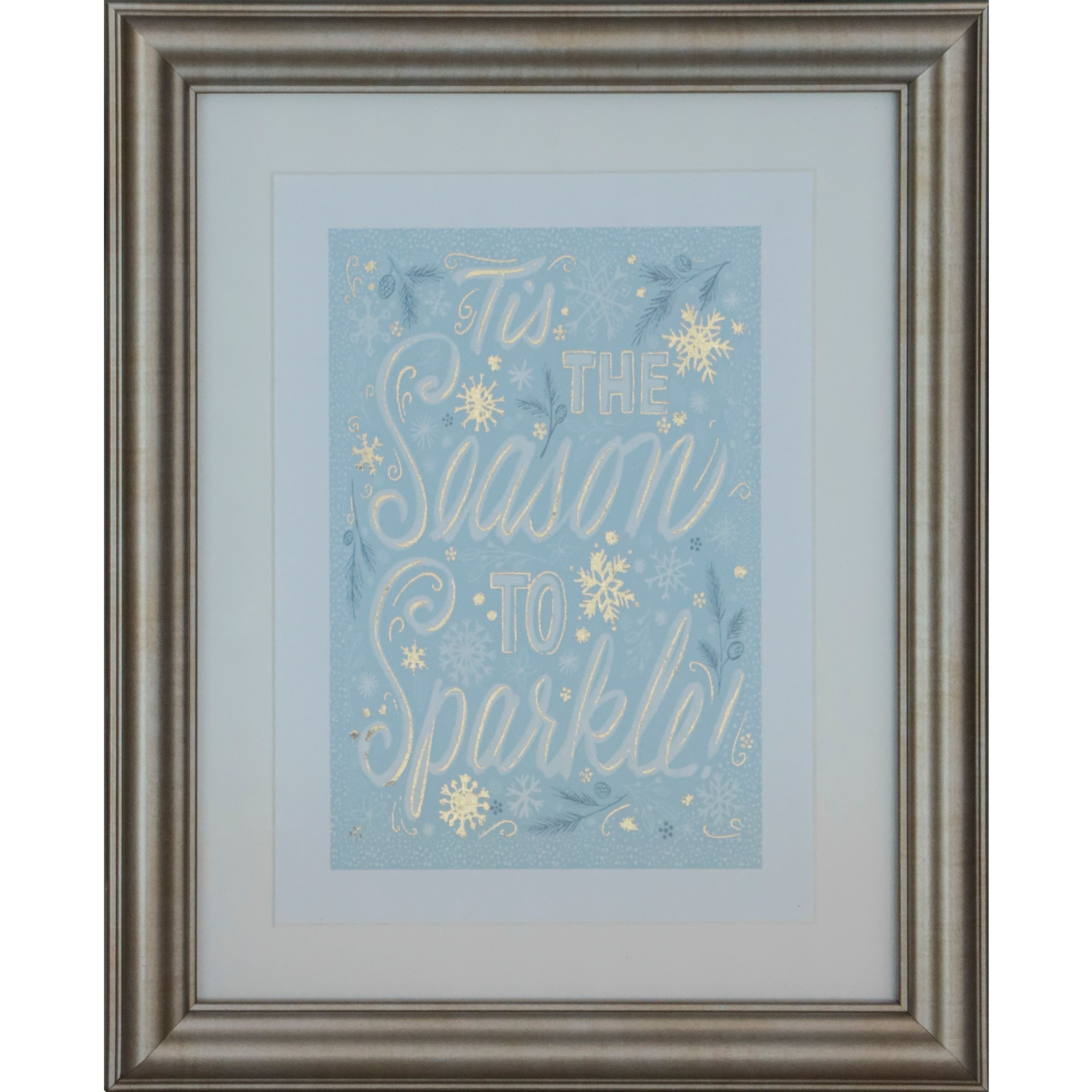 8" x 10" Season to Sparkle Framed Wall Décor by Ashland®