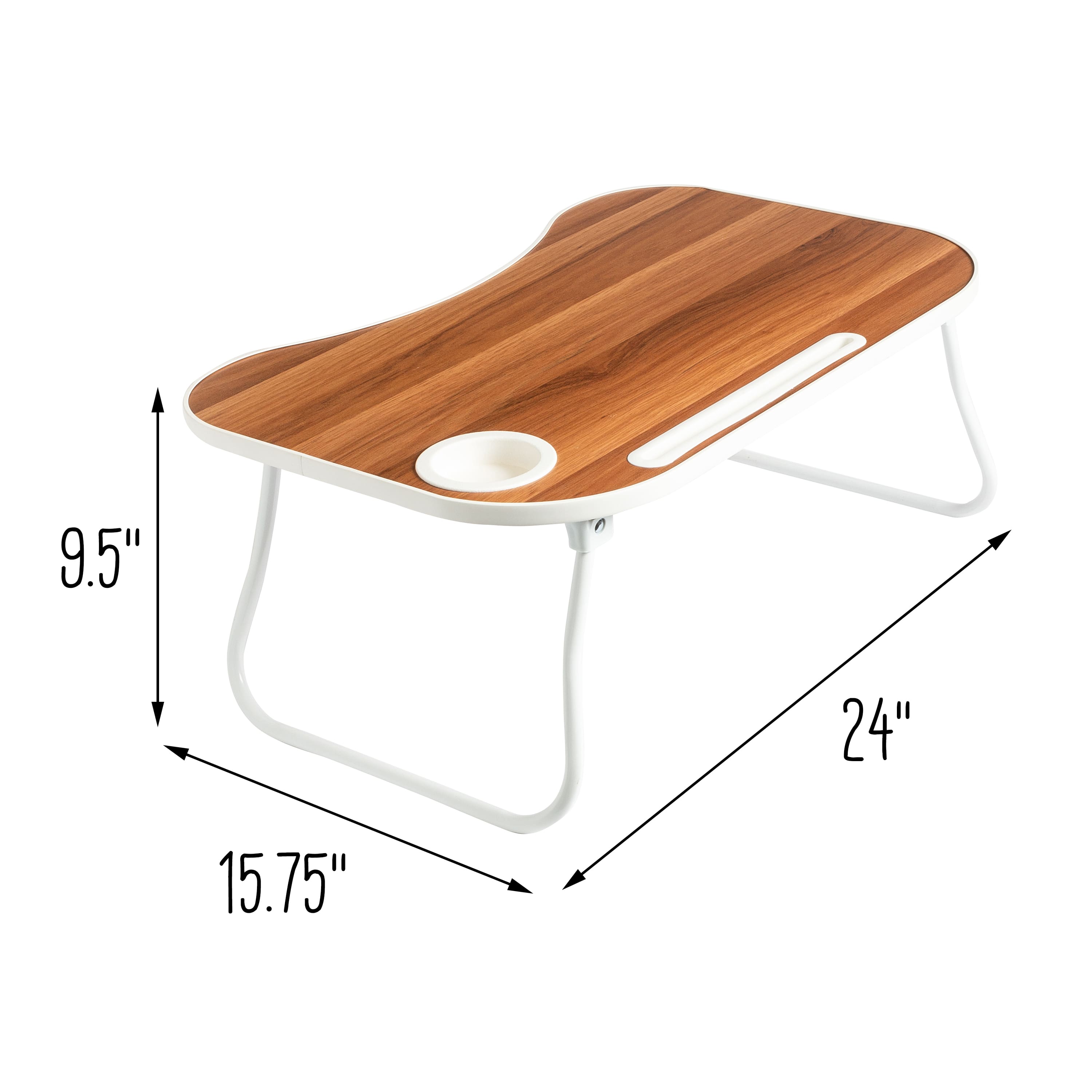 Honey Can Do Walnut Collapsible Folding Lap Desk