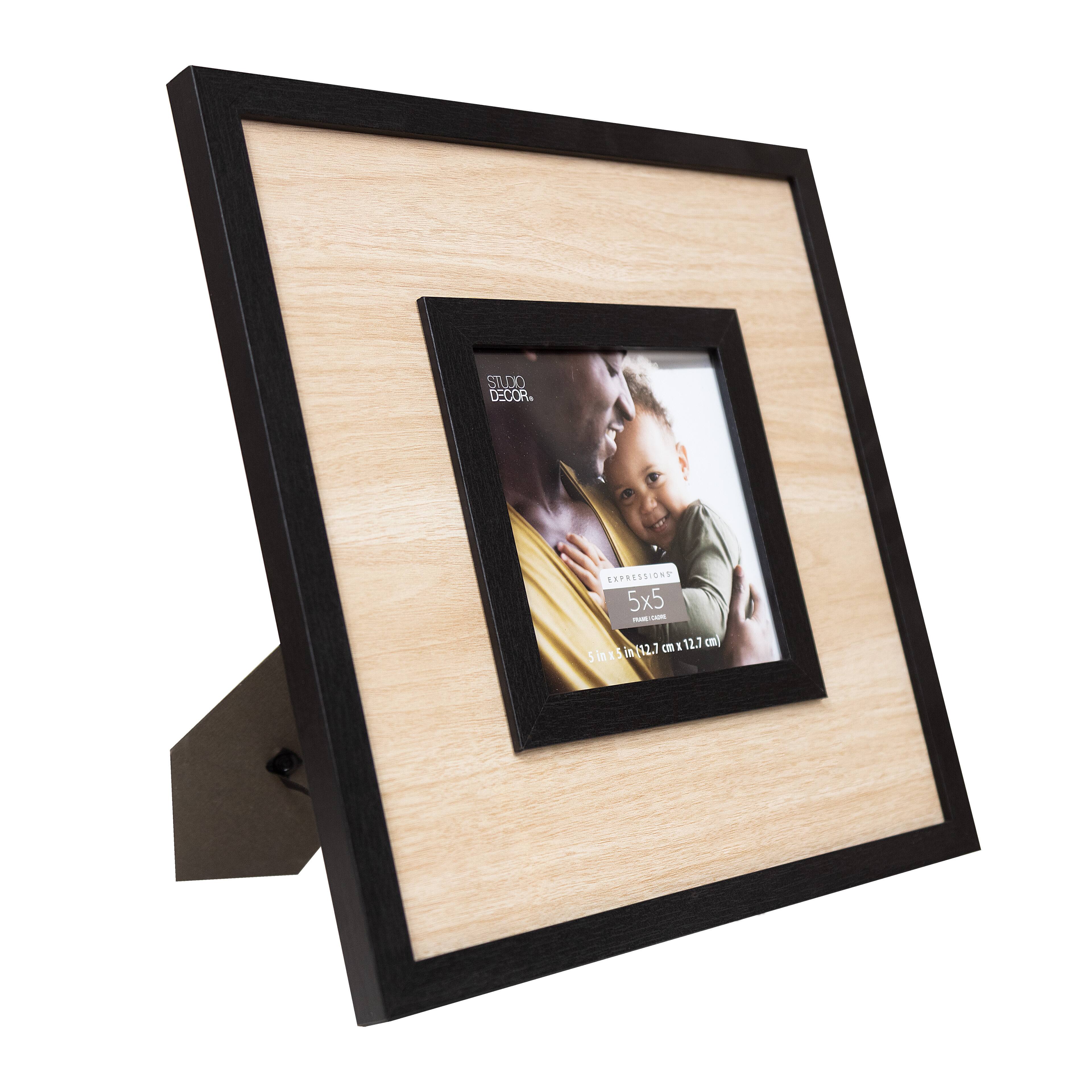 Natural & Black Trim 5" x 5" Frame, Expressions™ by Studio Décor