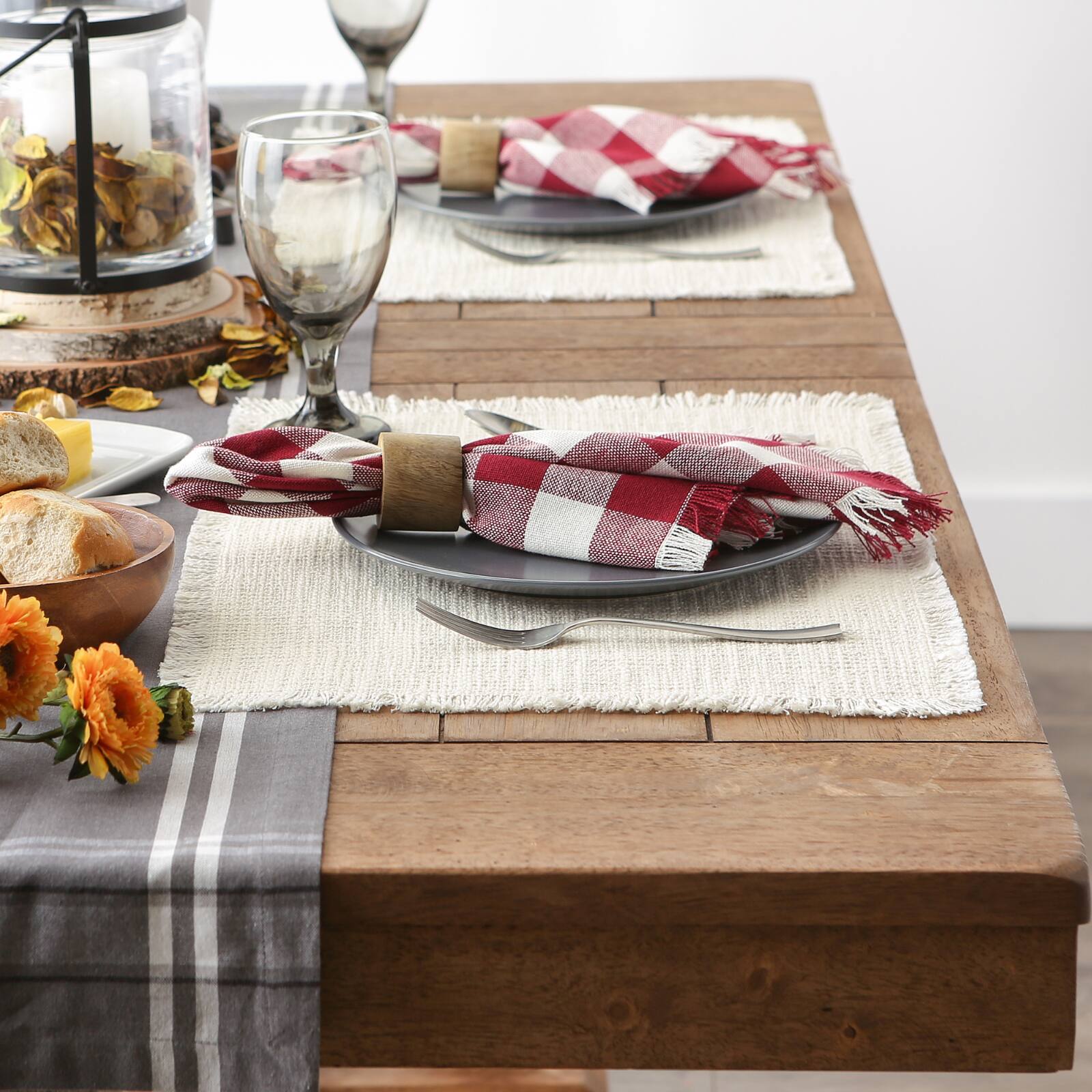 DII&#xAE; Basket Fringe Placemats, 4ct.