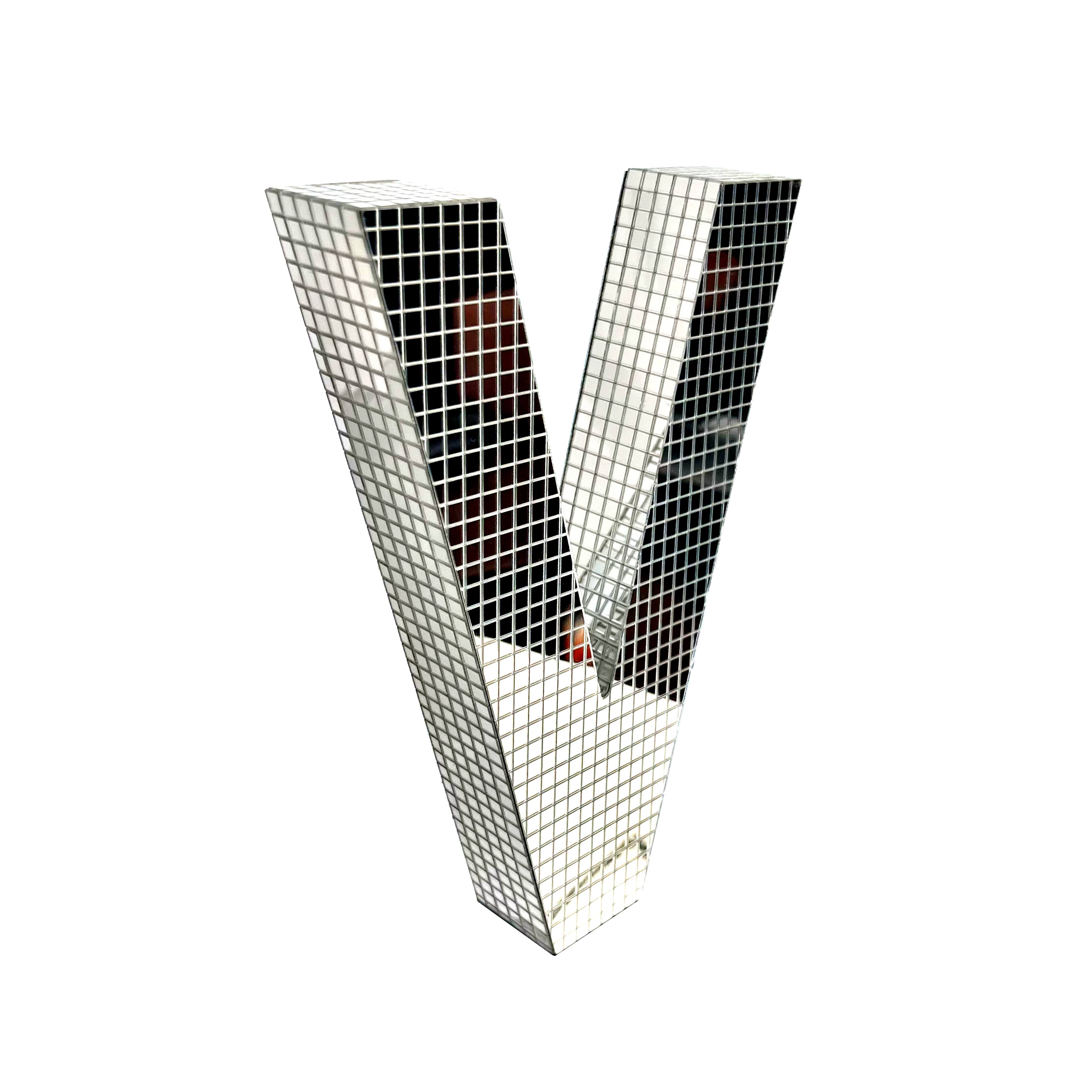 7.75&#x22; Silver Disco Monogram Letter by Ashland&#xAE;