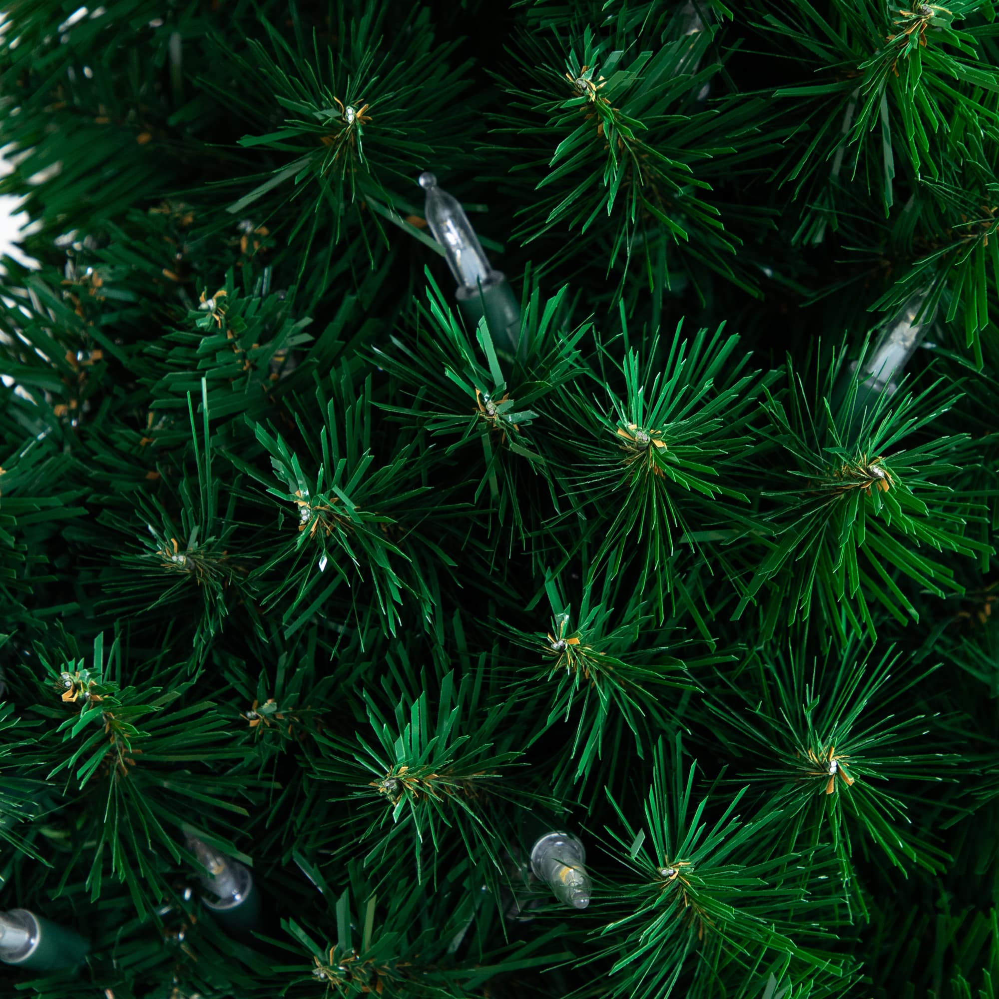 7ft. Pre-Lit Green Cactus Artificial Christmas Tree, Clear Micro LED Lights