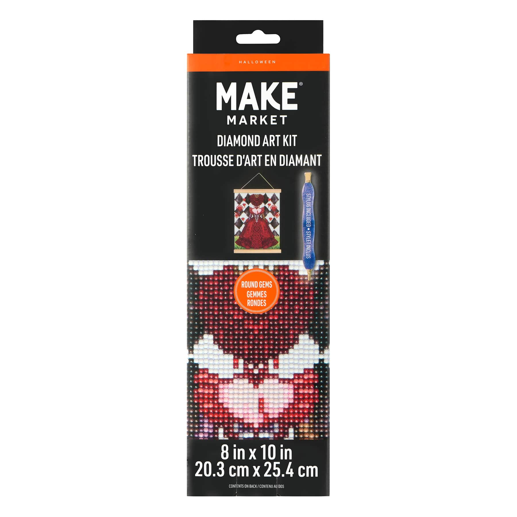 8&#x22; x 10&#x22; Red Queen Diamond Art Kit by Make Market&#xAE;