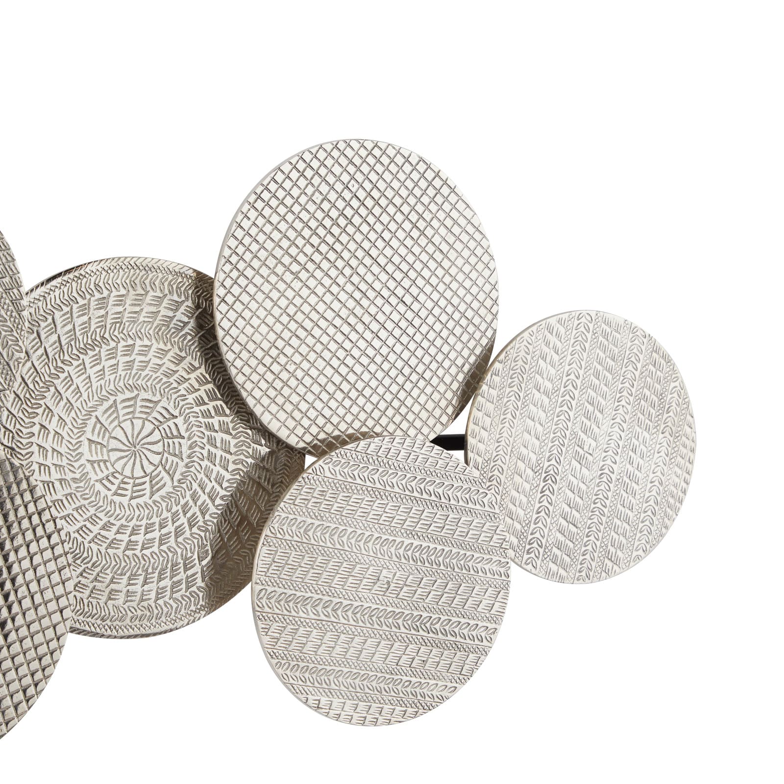 42&#x22; Aluminum Carved Design Plates Wall D&#xE9;cor