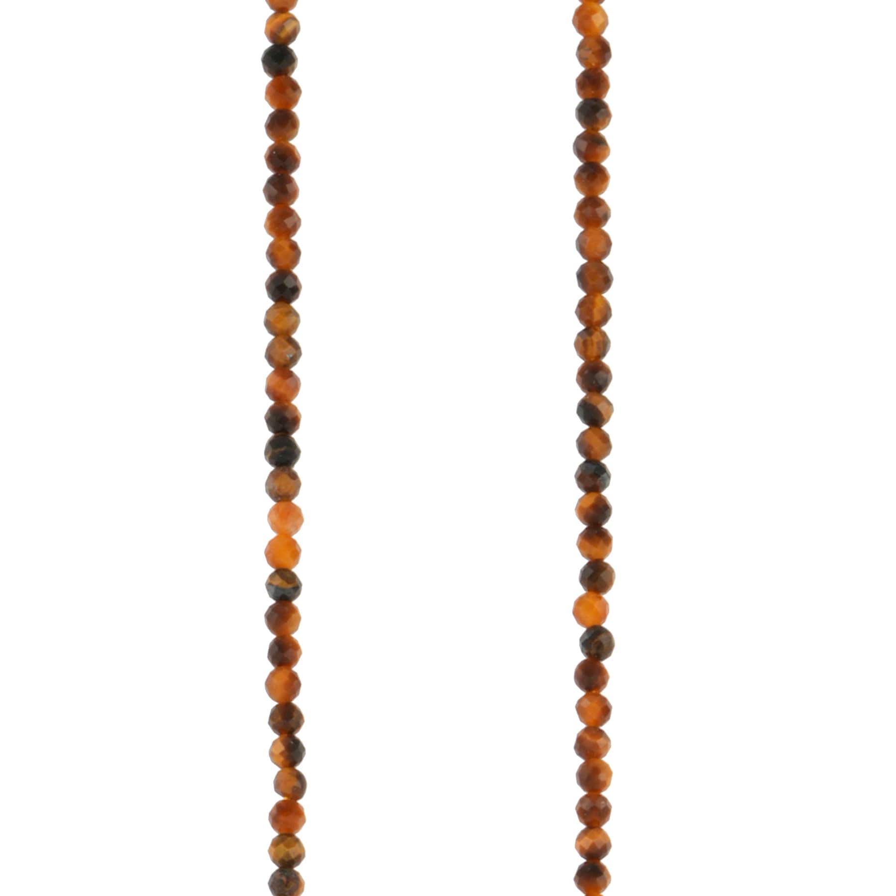 12 Pack: Tiger's Eye Faceted Round Beads, 2mm by Bead Landing™