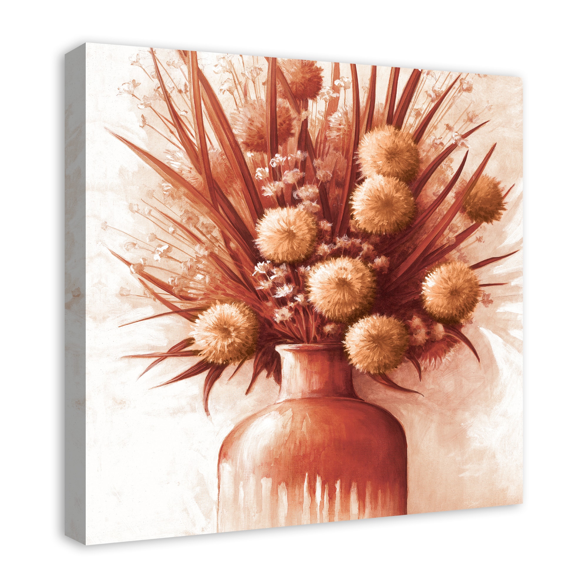 Terracotta Bouquet Canvas Wall Art