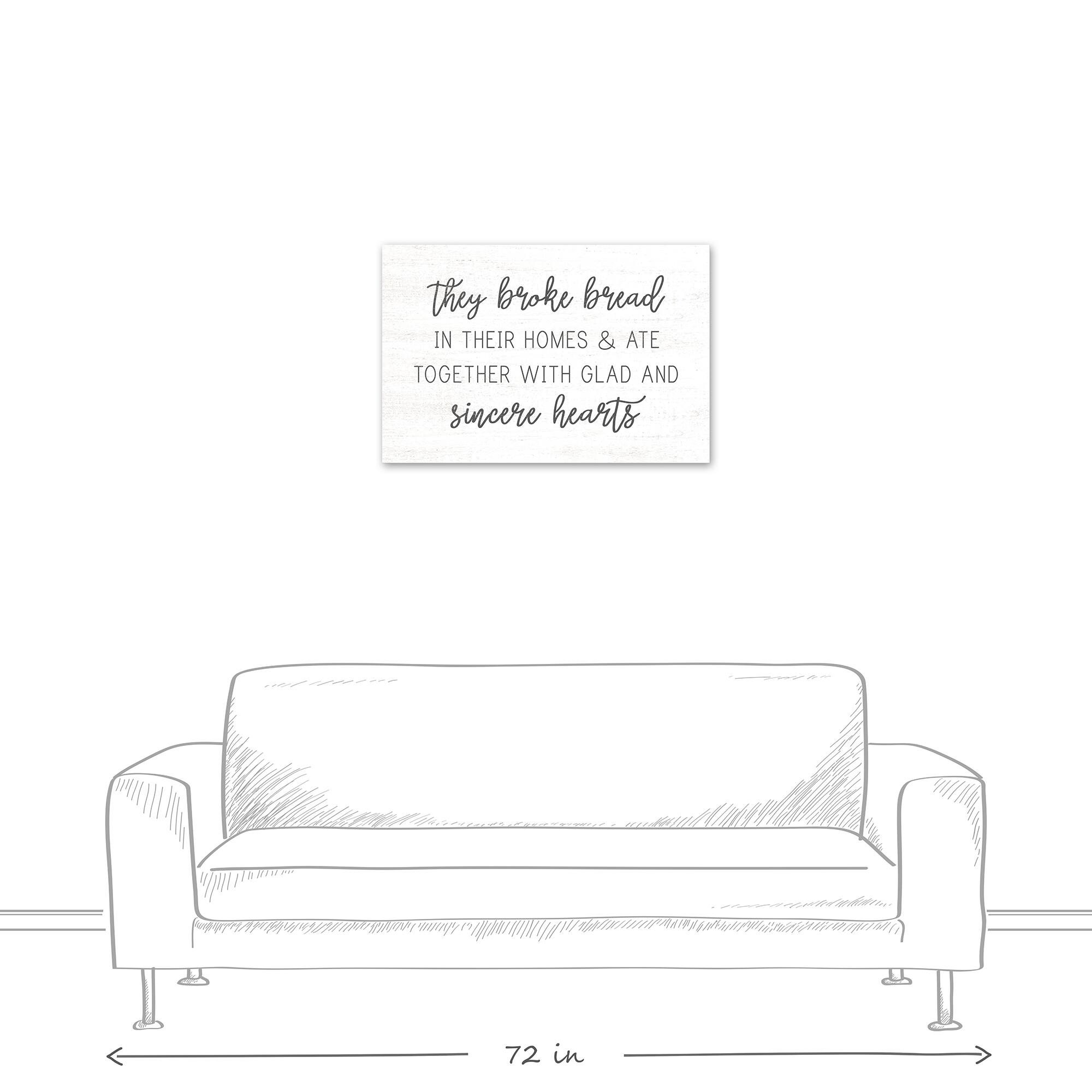 They Broke Bread 30" x 20" Canvas Wall Art