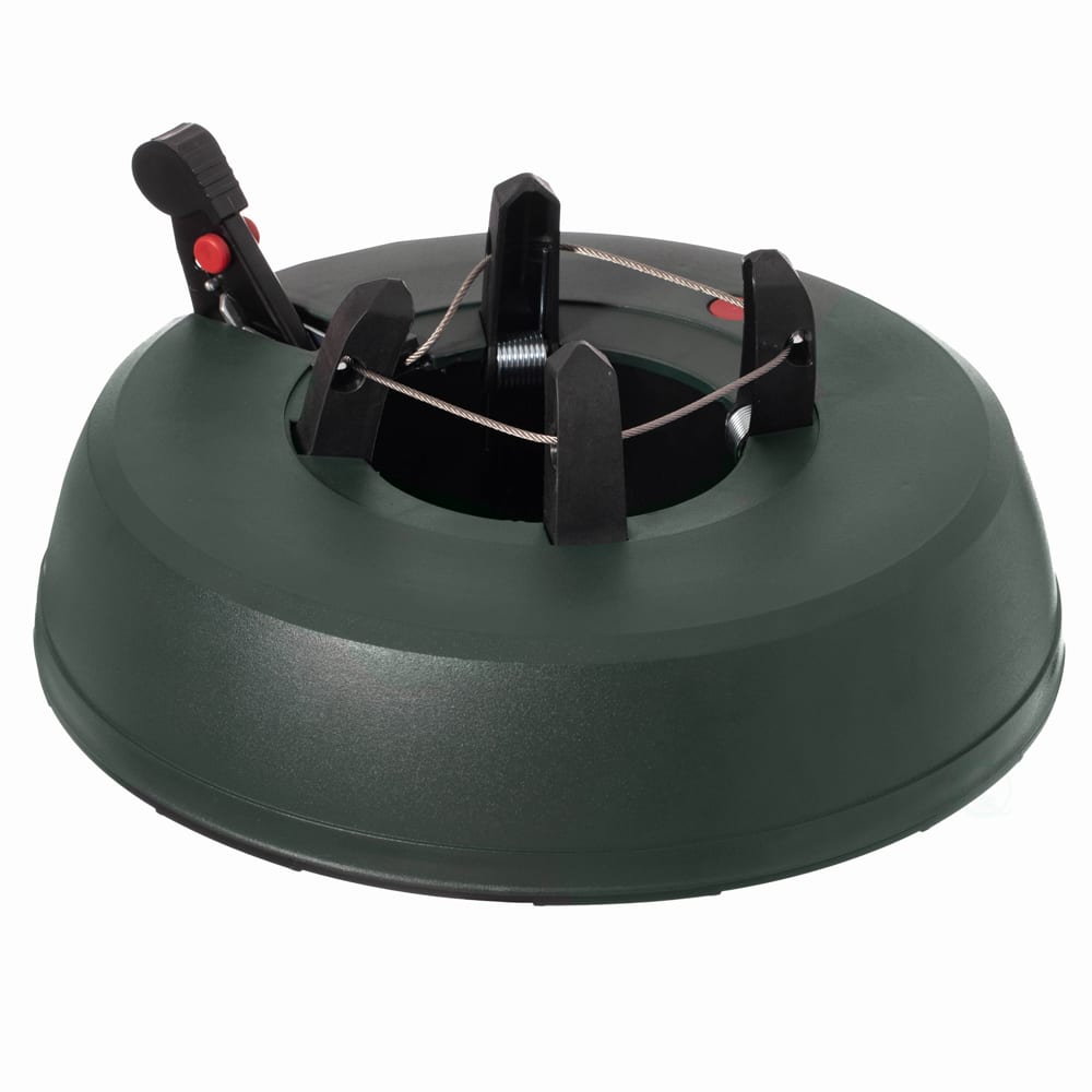 3.5” x 14.5" Large Green Plastic Automatic Foot Pedal Christmas Tree Stand