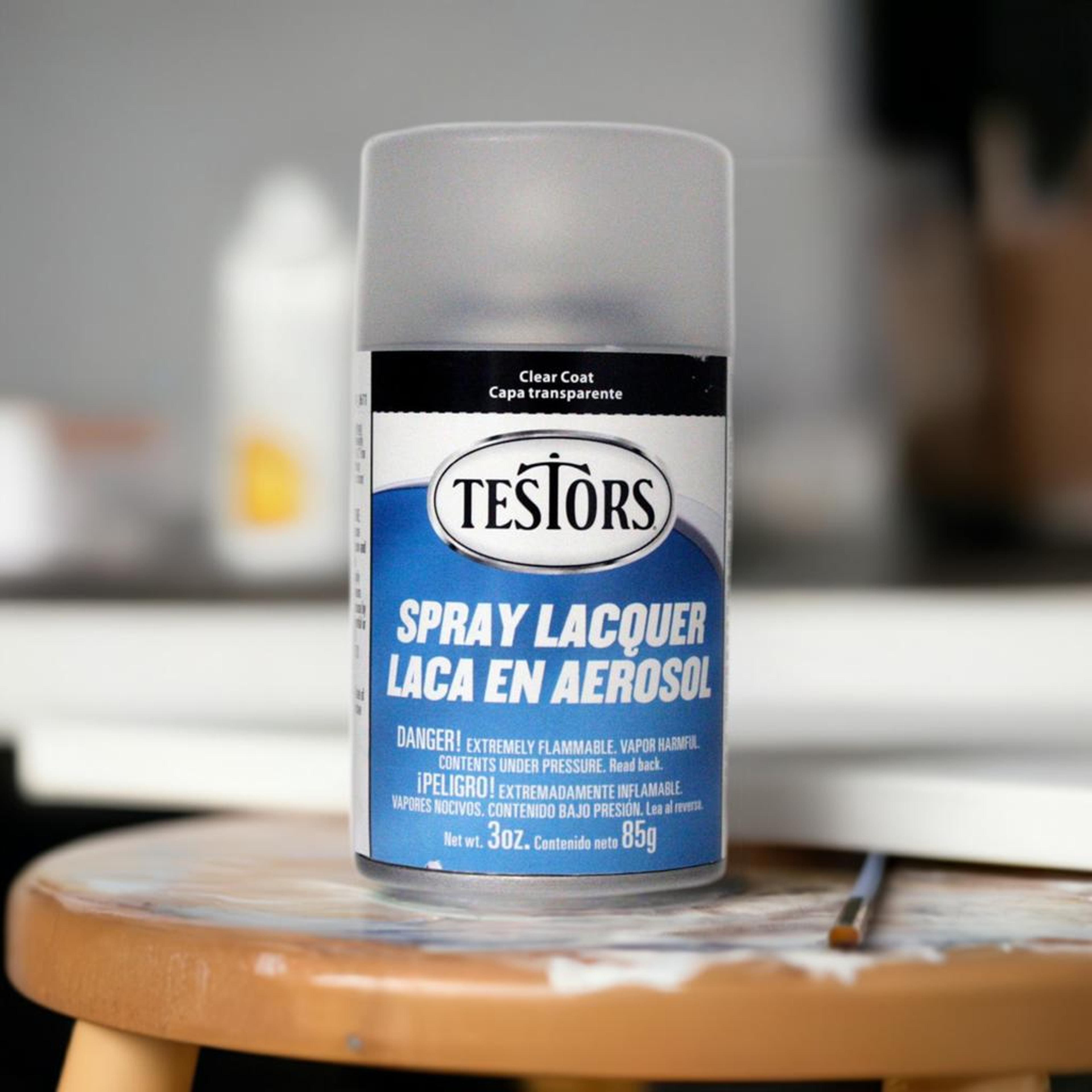 Testors&#xAE; Lacquer Top Coat &#x26; Thinner, Spray Dullcote