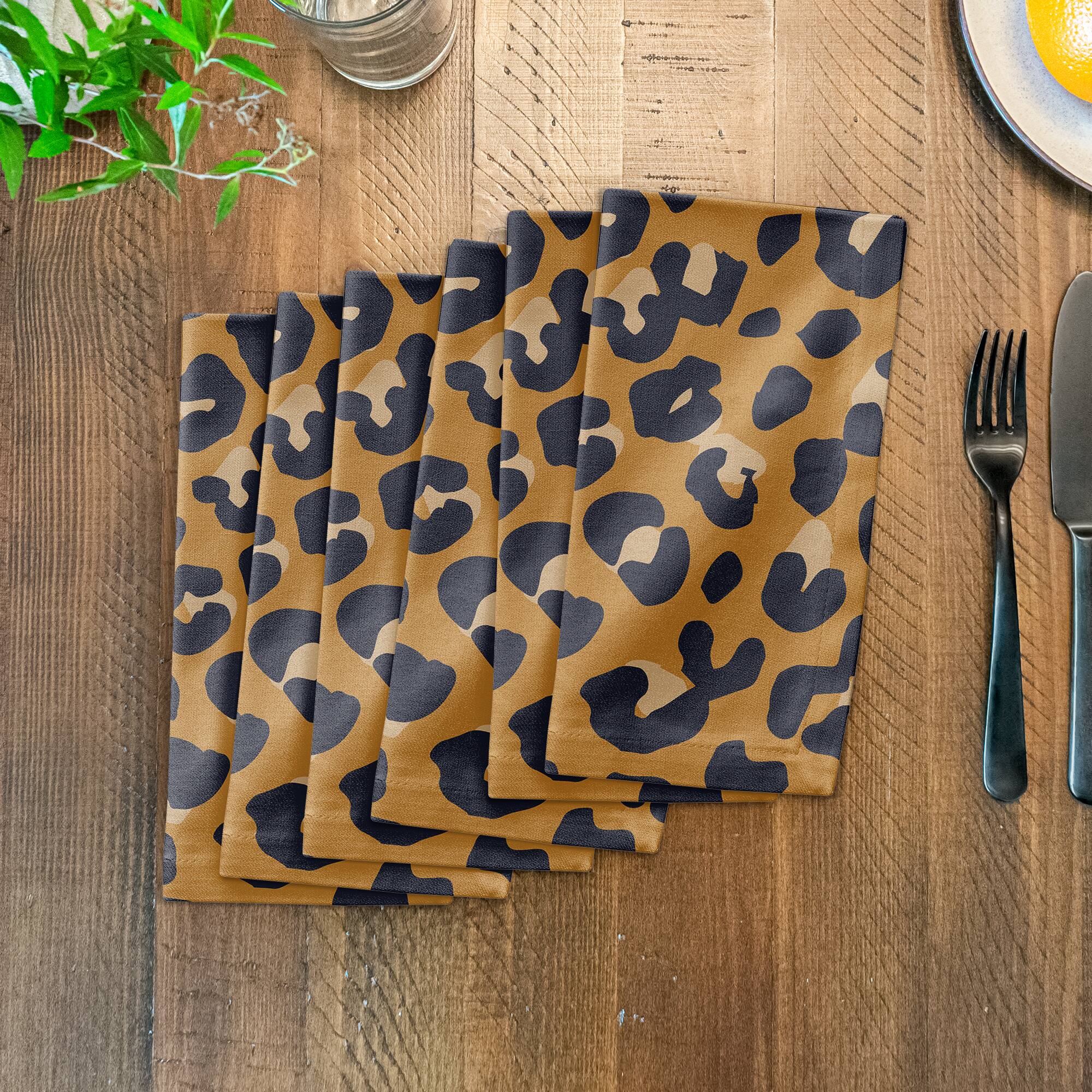 Leopard Cotton Twill Napkin