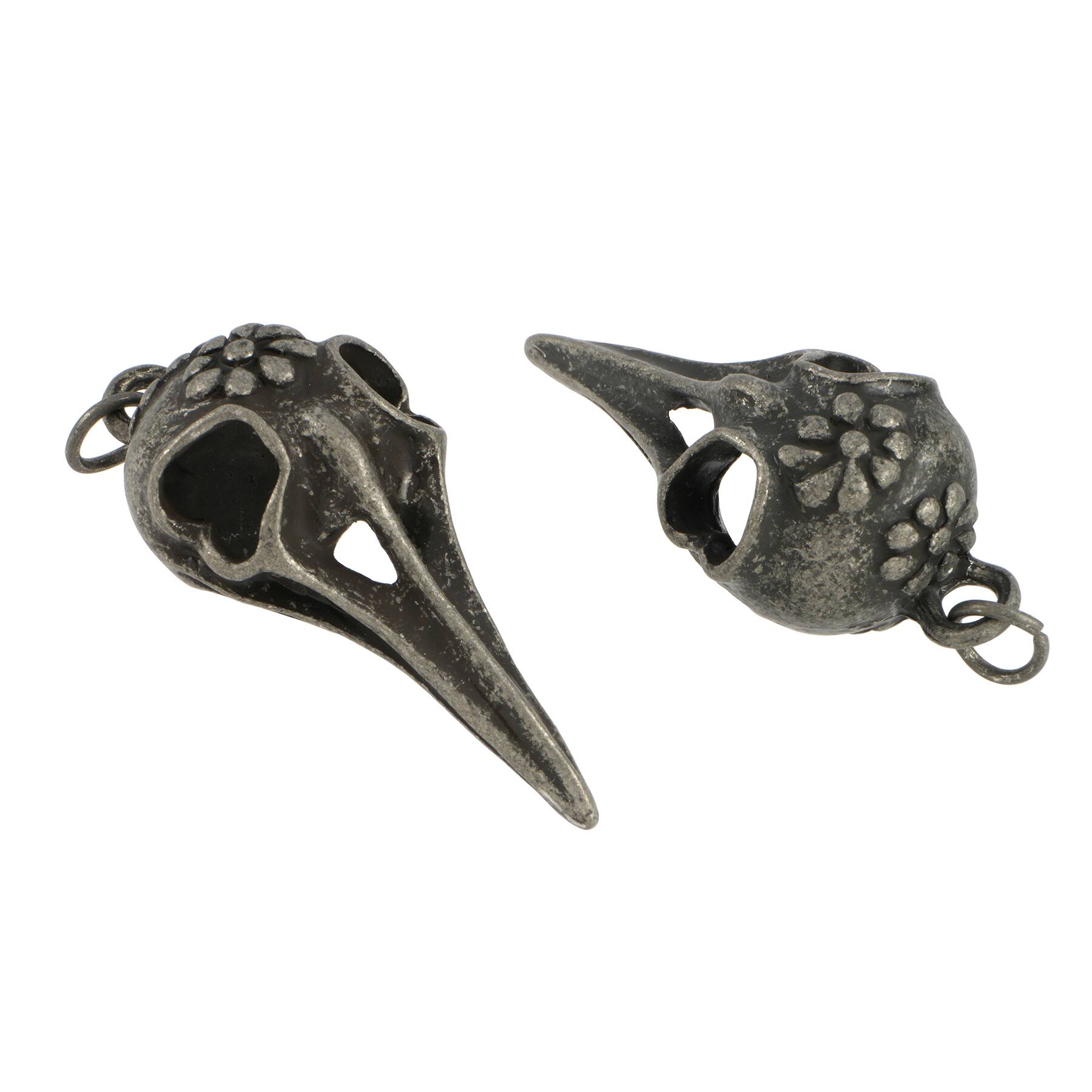 Breloques en forme de cr&#xE2;ne d&#x2019;oiseau Objets Trouv&#xE9;s de Bead Landing