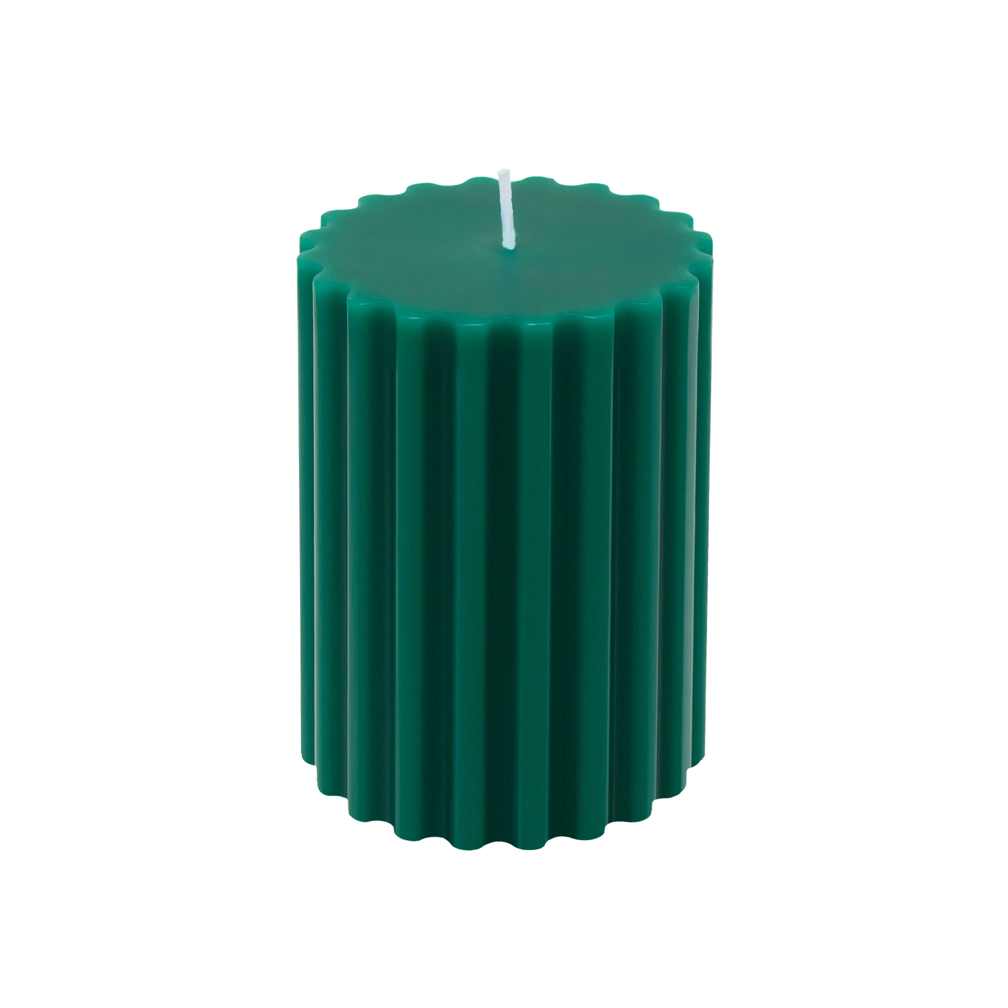 Green with Red Bow Balsam Forest Scented Pillar Candle by Ashland&#xAE;