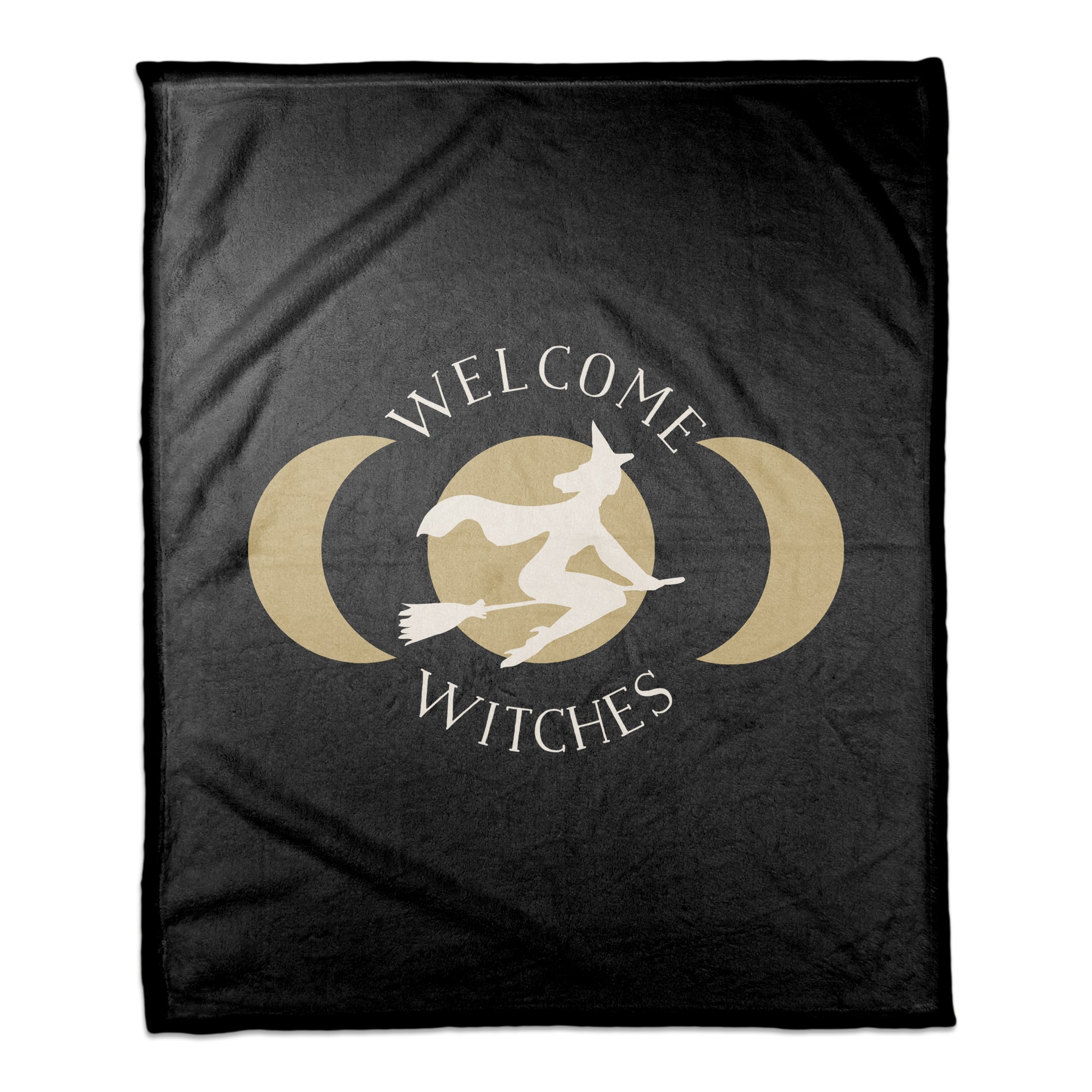 Welcome Witches Fleece Throw