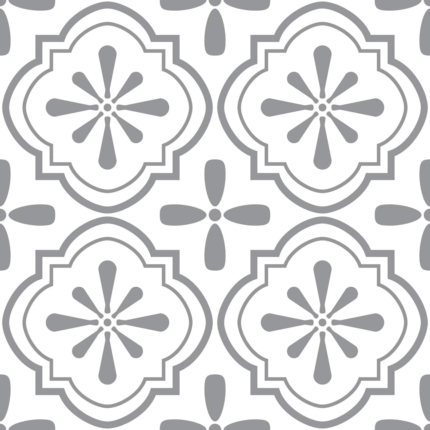 RoomMates Cosmos Gray Peel & Stick Floor Tile