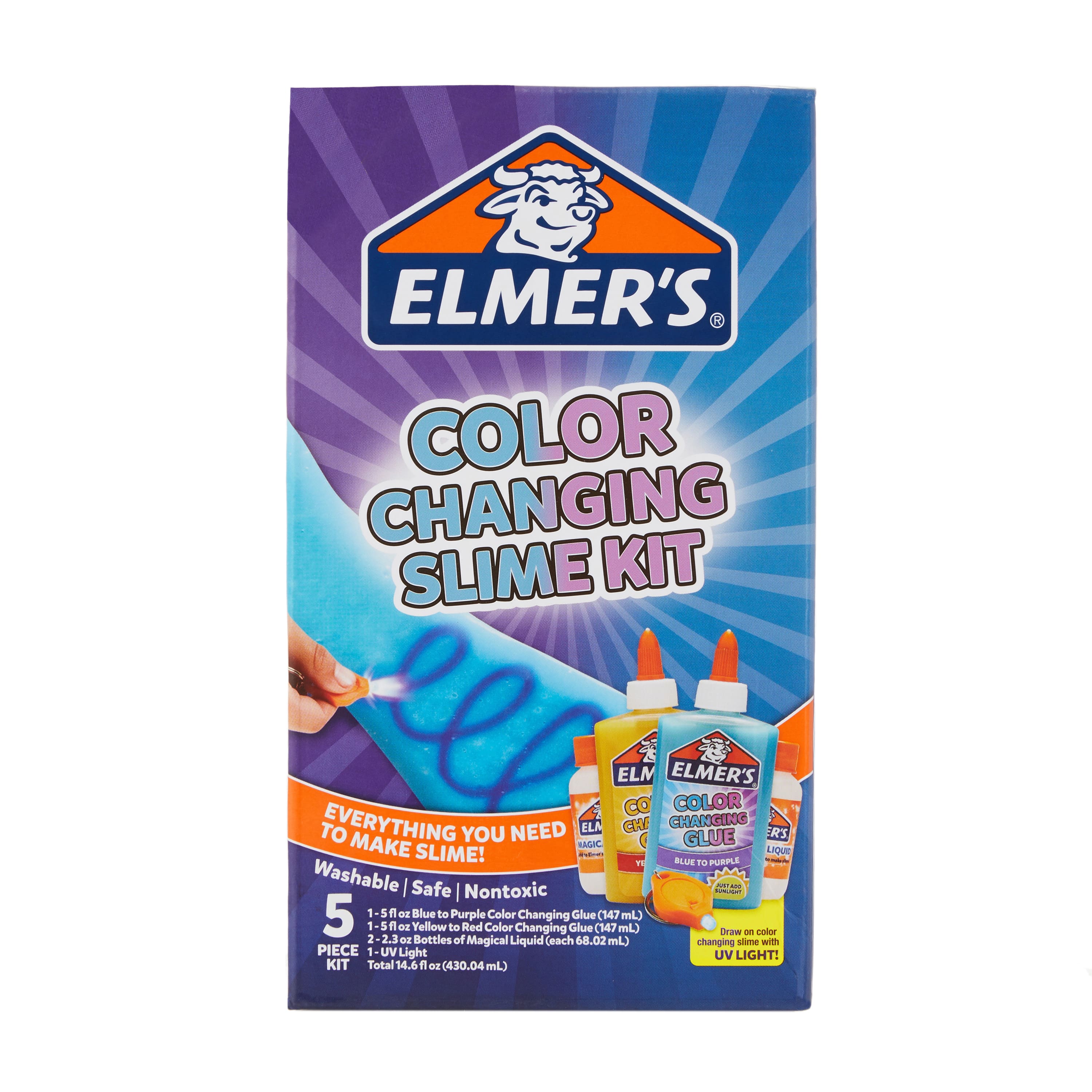 ELMER'S Slime Set Color Changing Slime Kit, 4-teilig